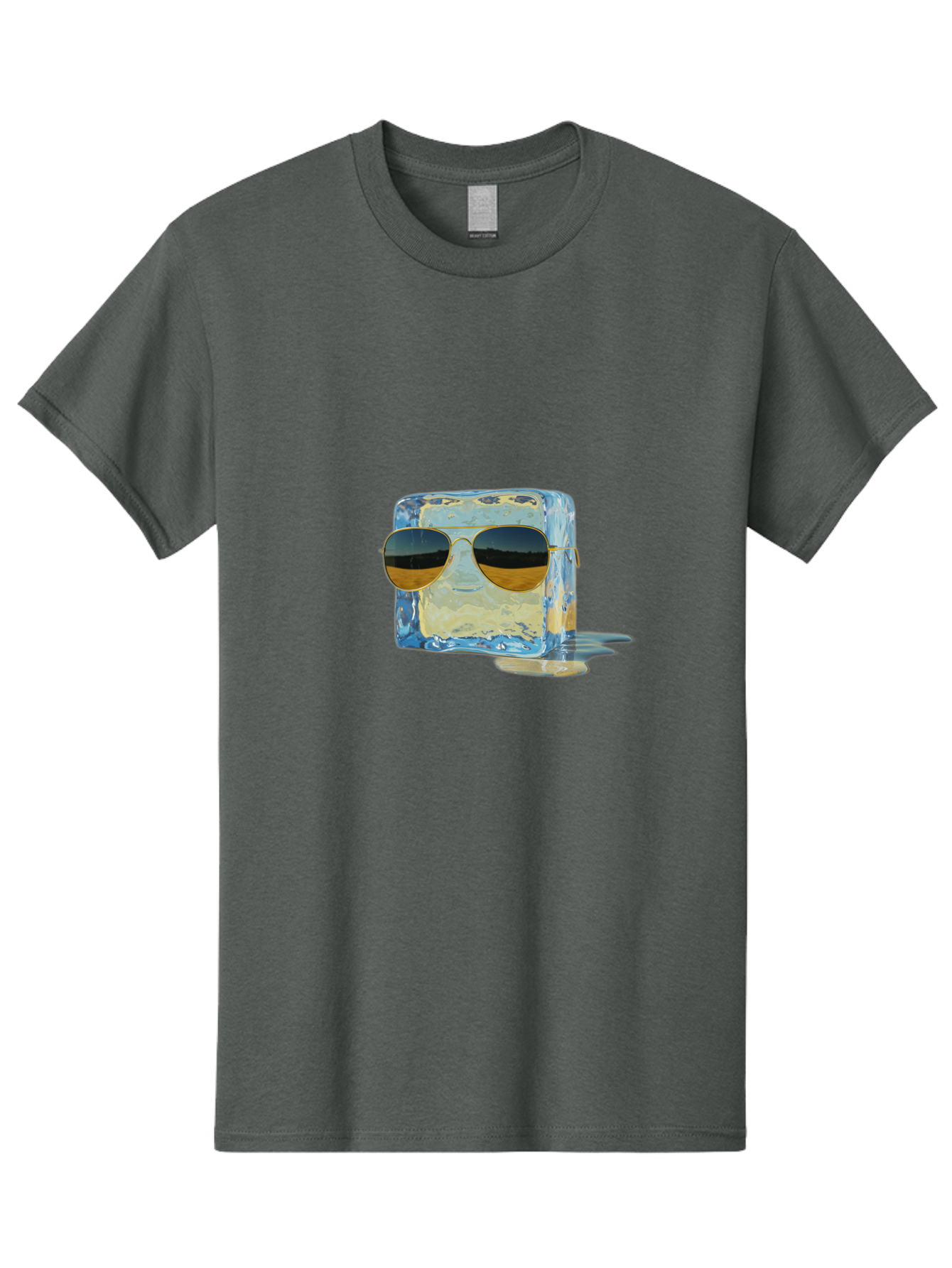Ice-Cube-With-Sunglasses Men'S Graphic Tee, 100% Cotton, Comfortable Casual Summer Wear, Machine Washable, Vintage Camera, Old Camera, Antique Camera, Black Camera, Classic Photography, Photography Equipment, Nostalgic Device, Film Camera, Bak765