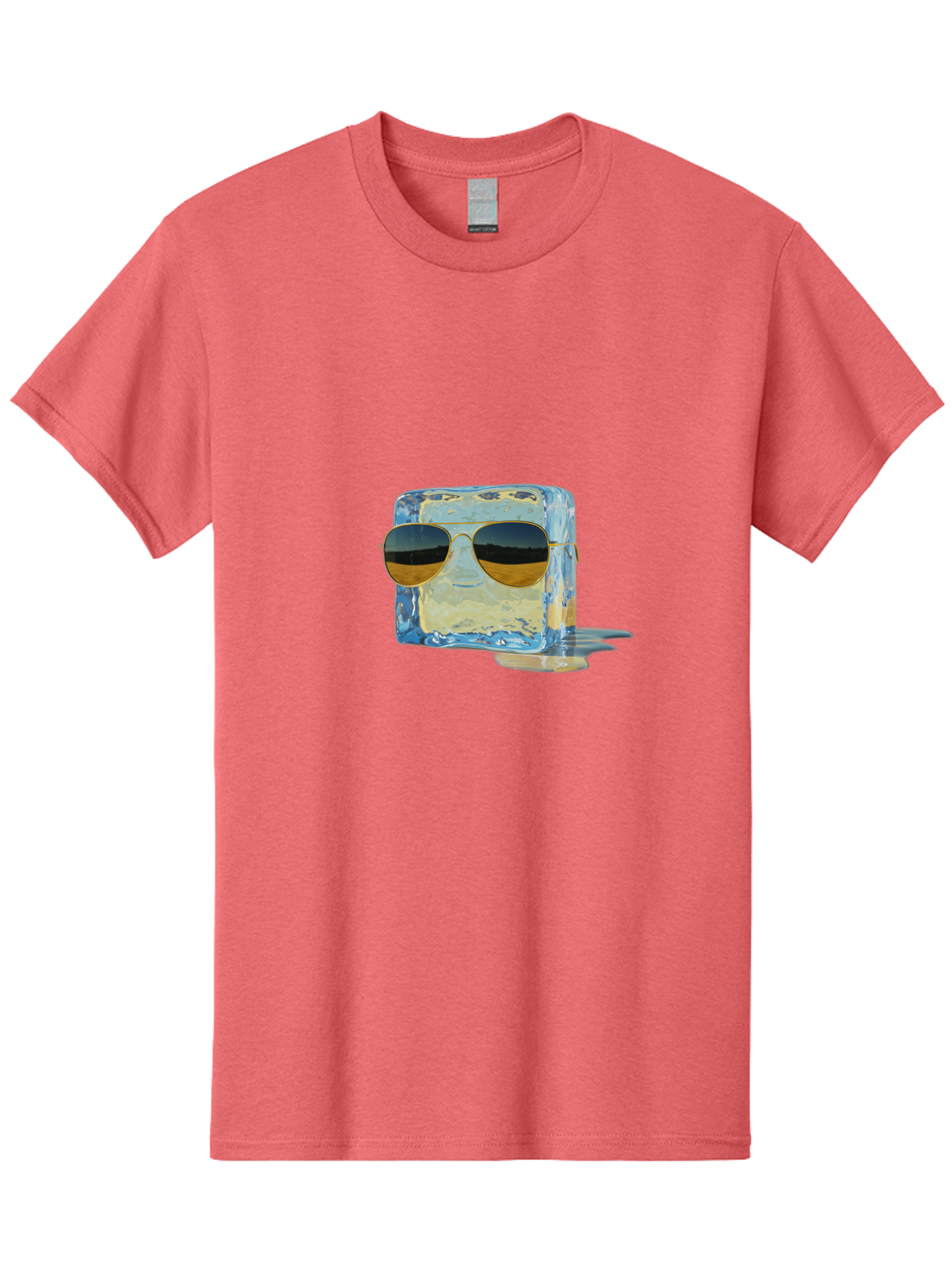 Ice-Cube-With-Sunglasses Men'S Graphic Tee, 100% Cotton, Comfortable Casual Summer Wear, Machine Washable, Vintage Camera, Old Camera, Antique Camera, Black Camera, Classic Photography, Photography Equipment, Nostalgic Device, Film Camera, Bak765