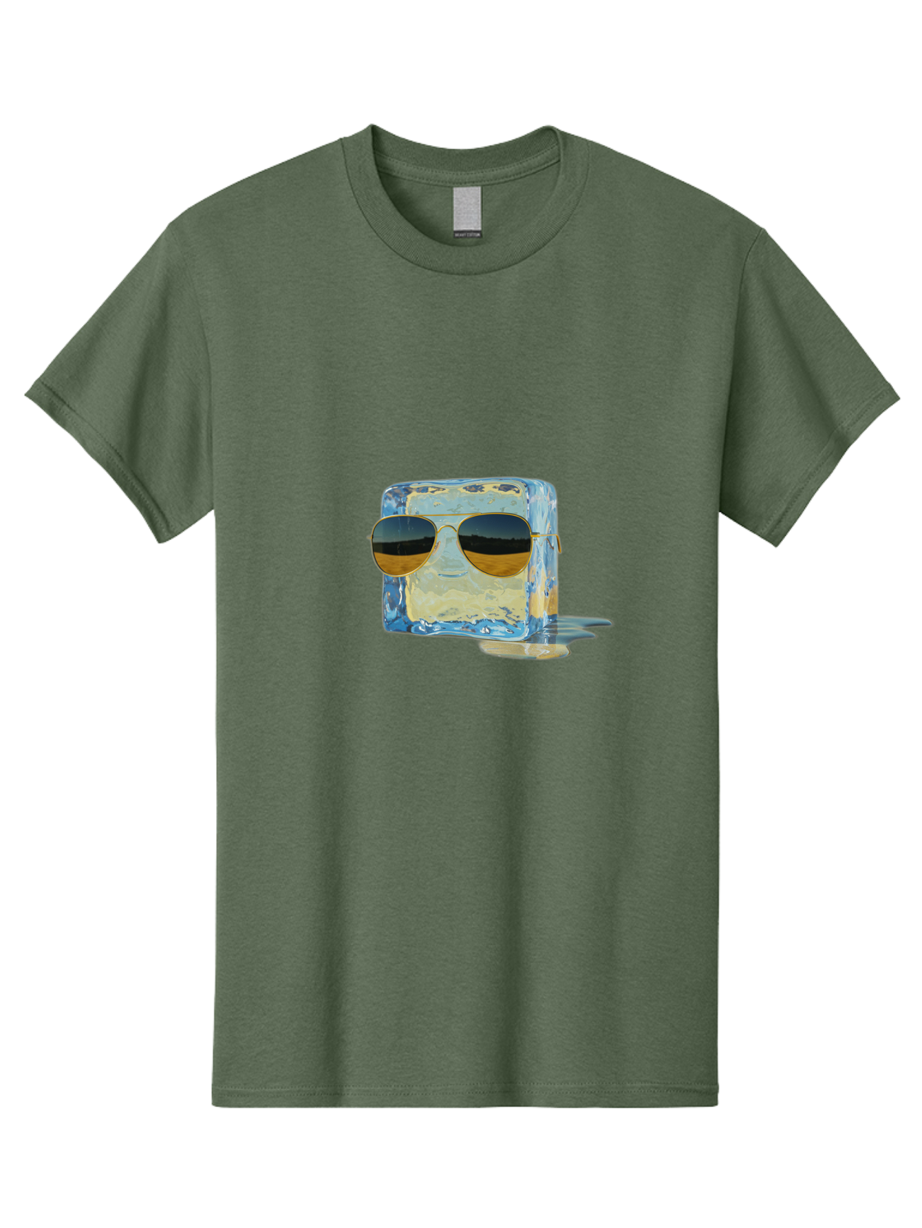 Ice-Cube-With-Sunglasses Men'S Graphic Tee, 100% Cotton, Comfortable Casual Summer Wear, Machine Washable, Vintage Camera, Old Camera, Antique Camera, Black Camera, Classic Photography, Photography Equipment, Nostalgic Device, Film Camera, Bak765
