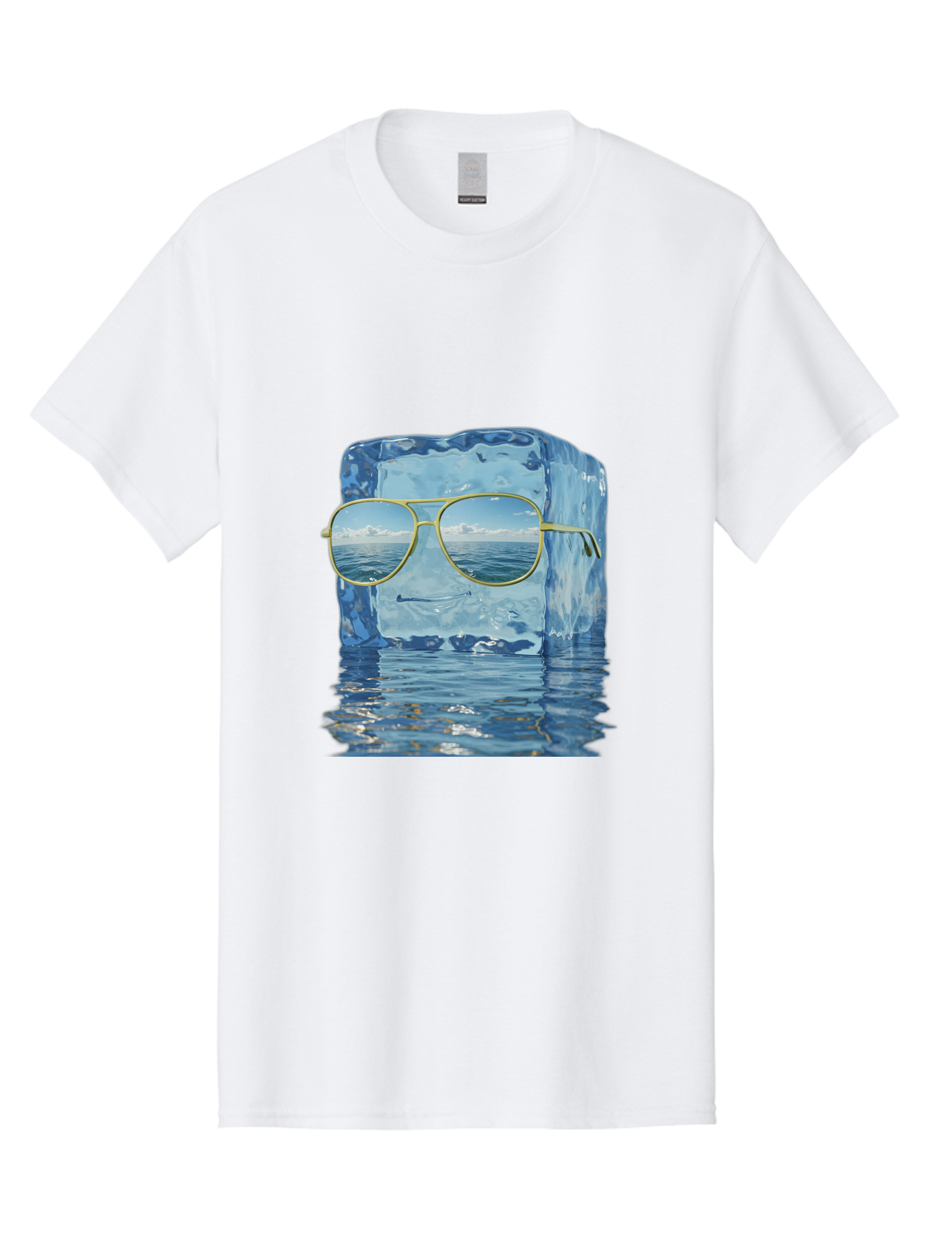 Iceberg-Sunglasses Men'S Graphic Tee, 100% Cotton, Comfortable Casual Summer Wear, Machine Washable, Vintage Camera, Old Camera, Antique Camera, Black Camera, Classic Photography, Photography Equipment, Nostalgic Device, Film Camera, Bak769