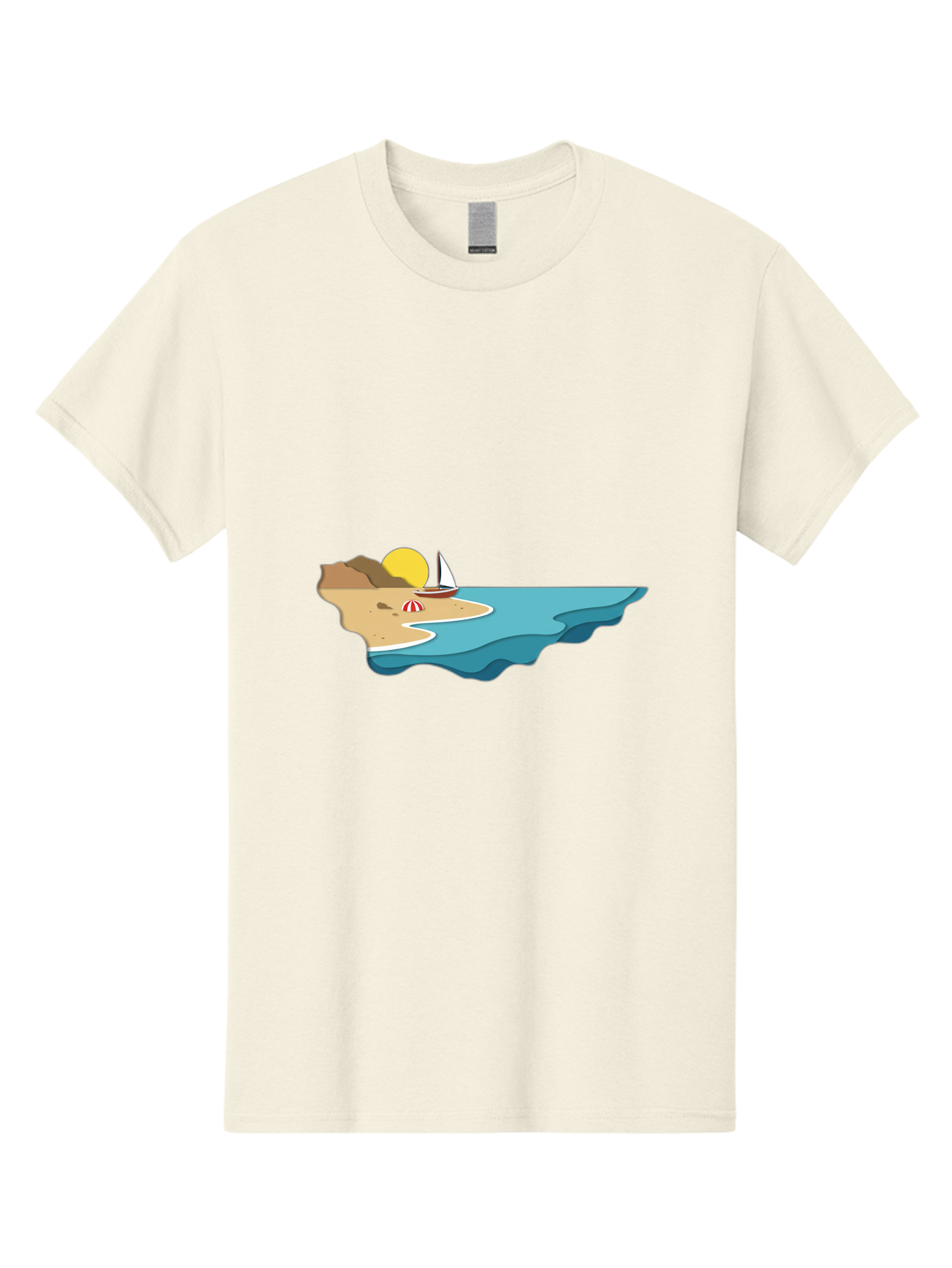 Island-With-Sailboat Men'S Graphic Tee, 100% Cotton, Comfortable Casual Summer Wear, Machine Washable, Vintage Camera, Old Camera, Antique Camera, Black Camera, Classic Photography, Photography Equipment, Nostalgic Device, Film Camera, Bak771