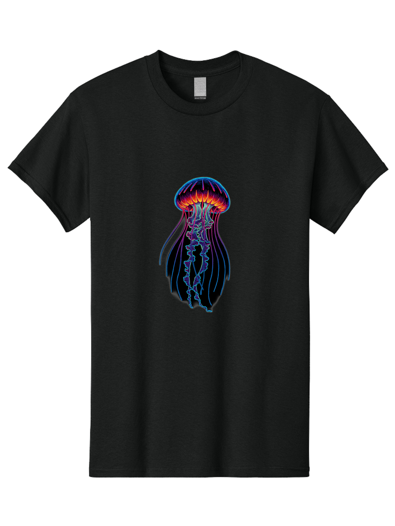 Jellyfish-Illustration Men'S Graphic Tee, 100% Cotton, Comfortable Casual Summer Wear, Machine Washable, Vintage Camera, Old Camera, Antique Camera, Black Camera, Classic Photography, Photography Equipment, Nostalgic Device, Film Camera, Bak773