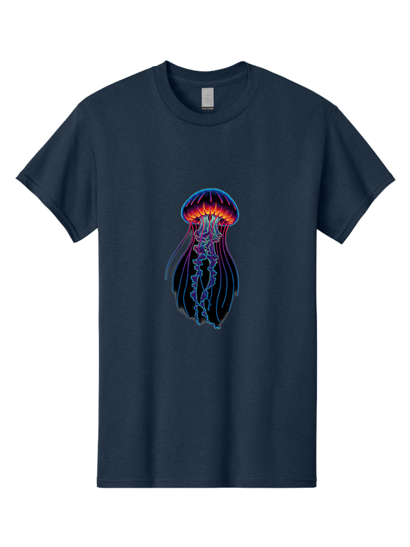 Jellyfish-Illustration Men'S Graphic Tee, 100% Cotton, Comfortable Casual Summer Wear, Machine Washable, Vintage Camera, Old Camera, Antique Camera, Black Camera, Classic Photography, Photography Equipment, Nostalgic Device, Film Camera, Bak773
