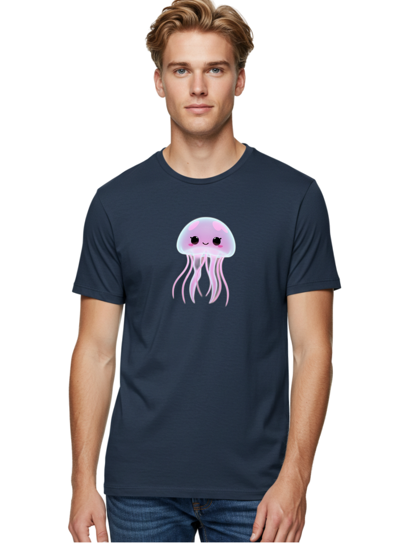 Jellyfish Men'S Graphic Tee, 100% Cotton, Comfortable Casual Summer Wear, Machine Washable, Vintage Camera, Old Camera, Antique Camera, Black Camera, Classic Photography, Photography Equipment, Nostalgic Device, Film Camera, Camera Art Bak774