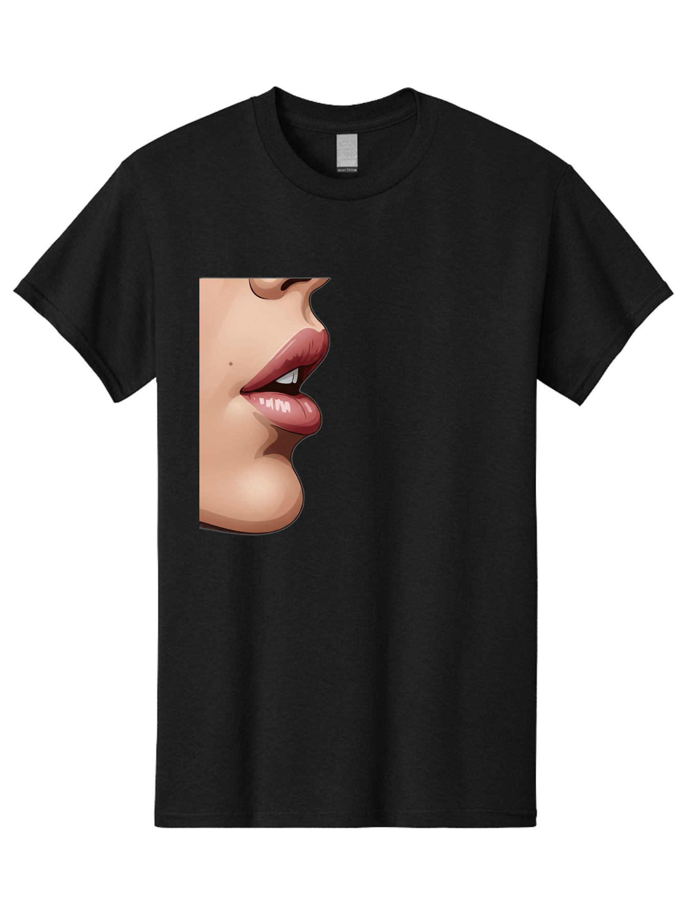 Kissing-Lips Men'S Graphic Tee, 100% Cotton, Comfortable Casual Summer Wear, Machine Washable, Vintage Camera, Old Camera, Antique Camera, Black Camera, Classic Photography, Photography Equipment, Nostalgic Device, Film Camera, Camera Art Bak777