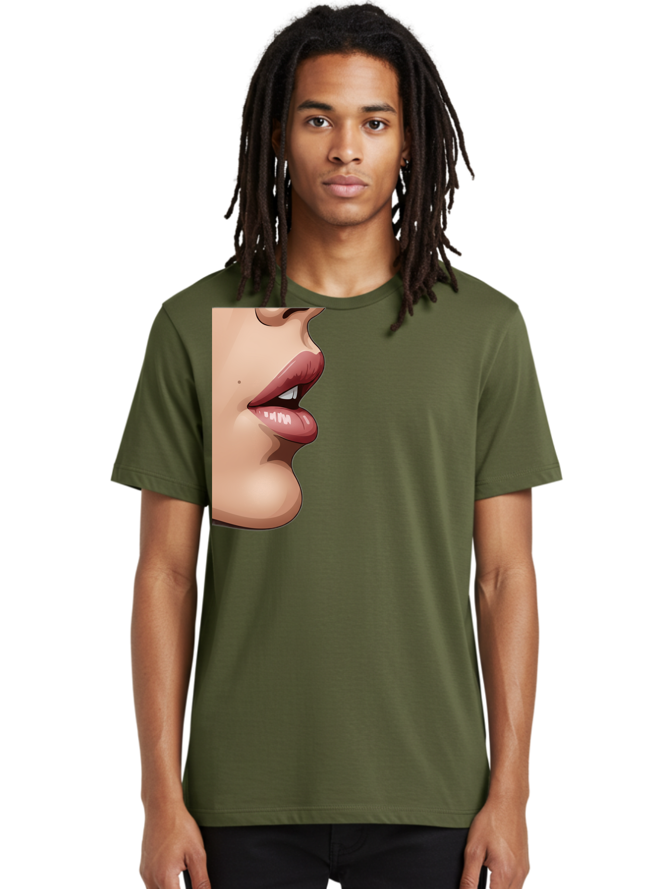 Kissing-Lips Men'S Graphic Tee, 100% Cotton, Comfortable Casual Summer Wear, Machine Washable, Vintage Camera, Old Camera, Antique Camera, Black Camera, Classic Photography, Photography Equipment, Nostalgic Device, Film Camera, Camera Art Bak777