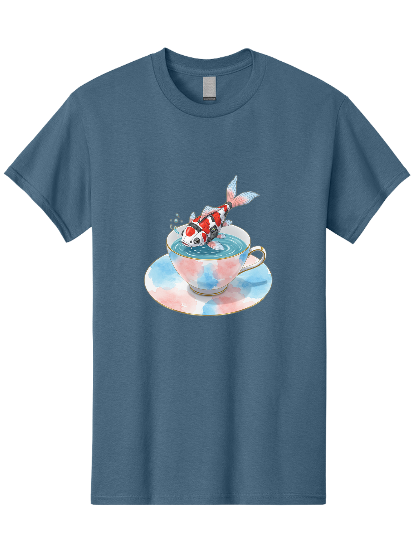 Koi-Fish-In-Teacup Men'S Graphic Tee, 100% Cotton, Comfortable Casual Summer Wear, Machine Washable, Vintage Camera, Old Camera, Antique Camera, Black Camera, Classic Photography, Photography Equipment, Nostalgic Device, Film Camera, Bak795
