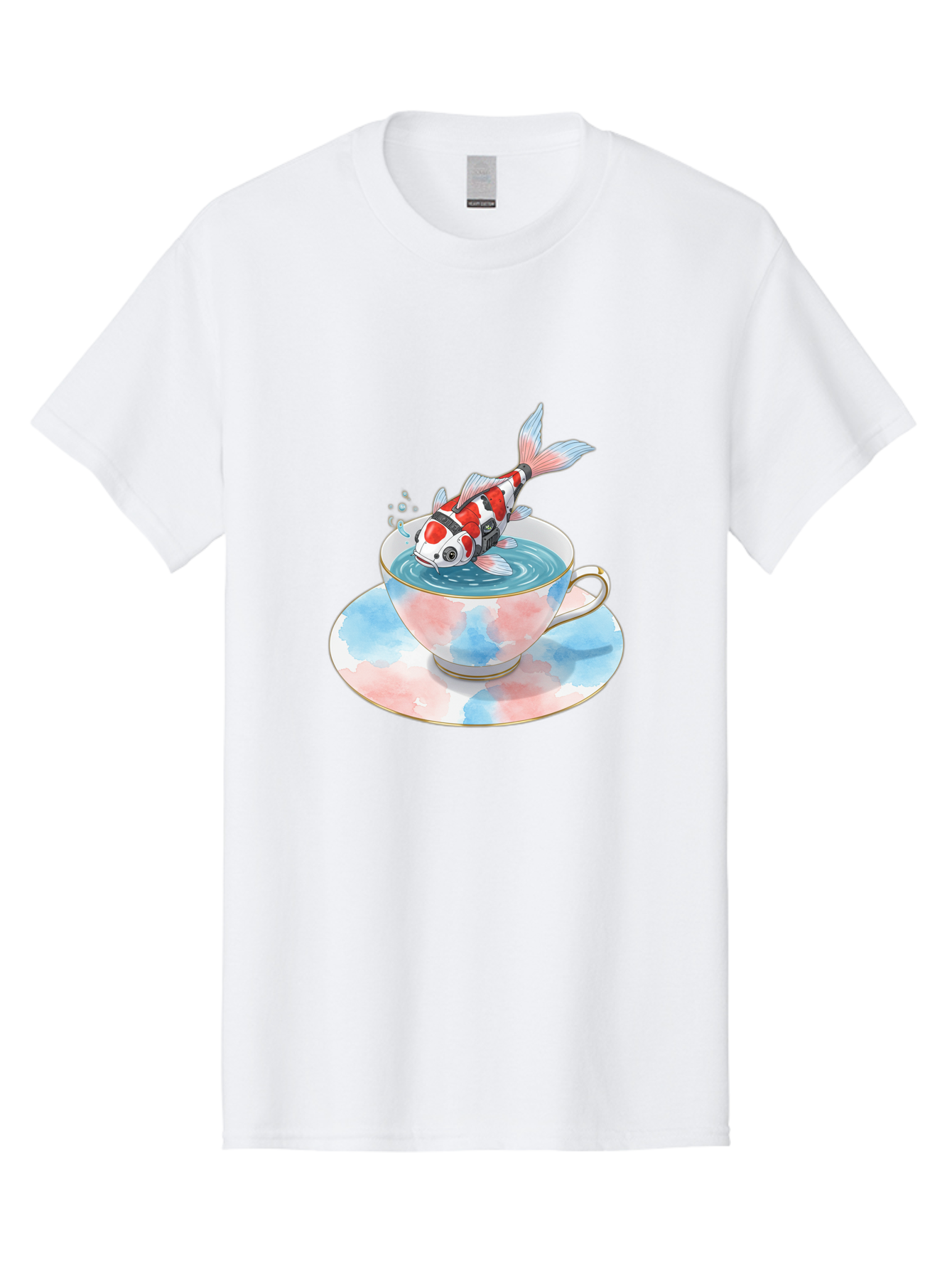 Koi-Fish-In-Teacup Men'S Graphic Tee, 100% Cotton, Comfortable Casual Summer Wear, Machine Washable, Vintage Camera, Old Camera, Antique Camera, Black Camera, Classic Photography, Photography Equipment, Nostalgic Device, Film Camera, Bak795