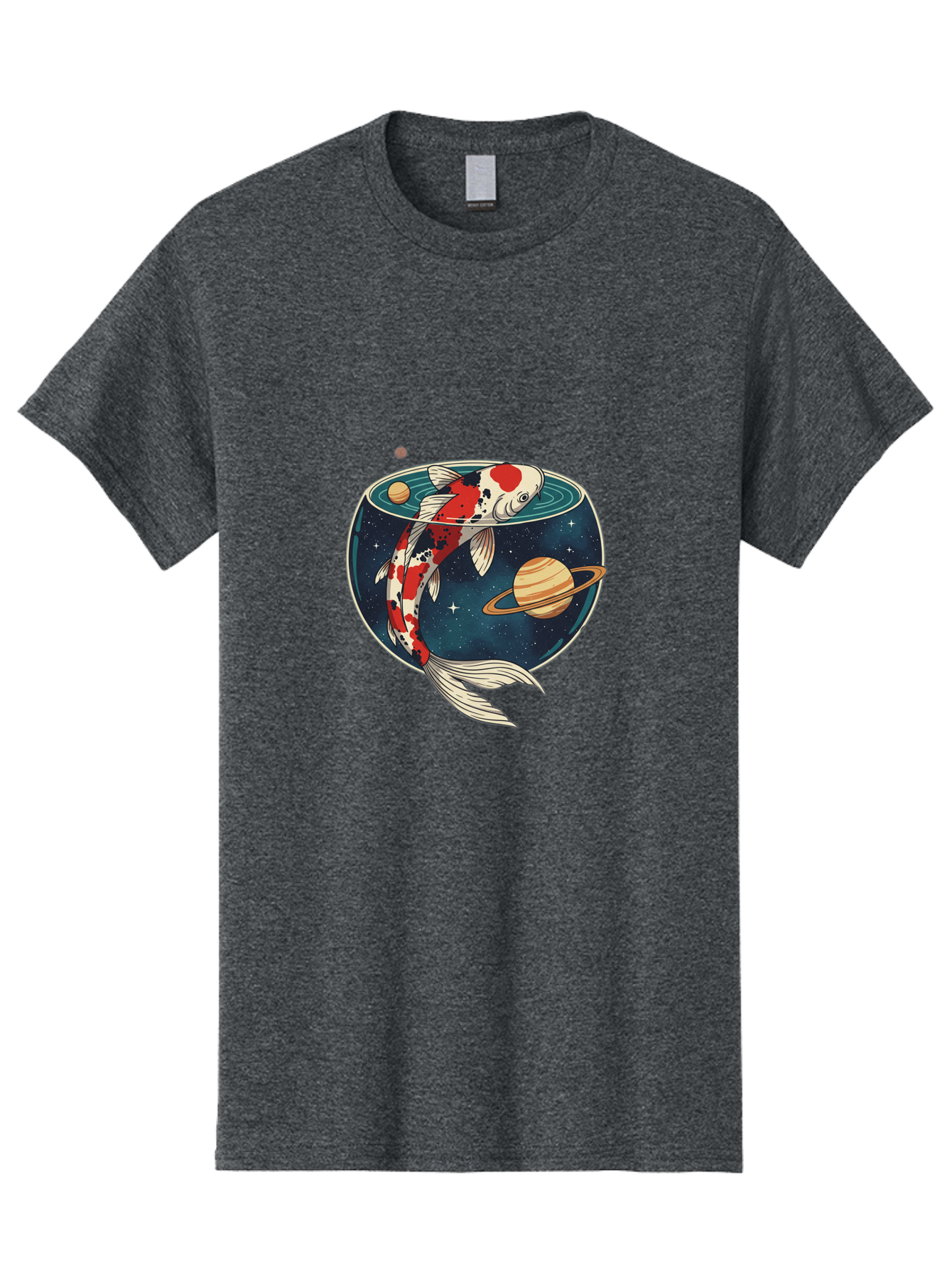 Koi-Fish-Space Men'S Graphic Tee, 100% Cotton, Comfortable Casual Summer Wear, Machine Washable, Vintage Camera, Old Camera, Antique Camera, Black Camera, Classic Photography, Photography Equipment, Nostalgic Device, Film Camera, Camera Art Bak797