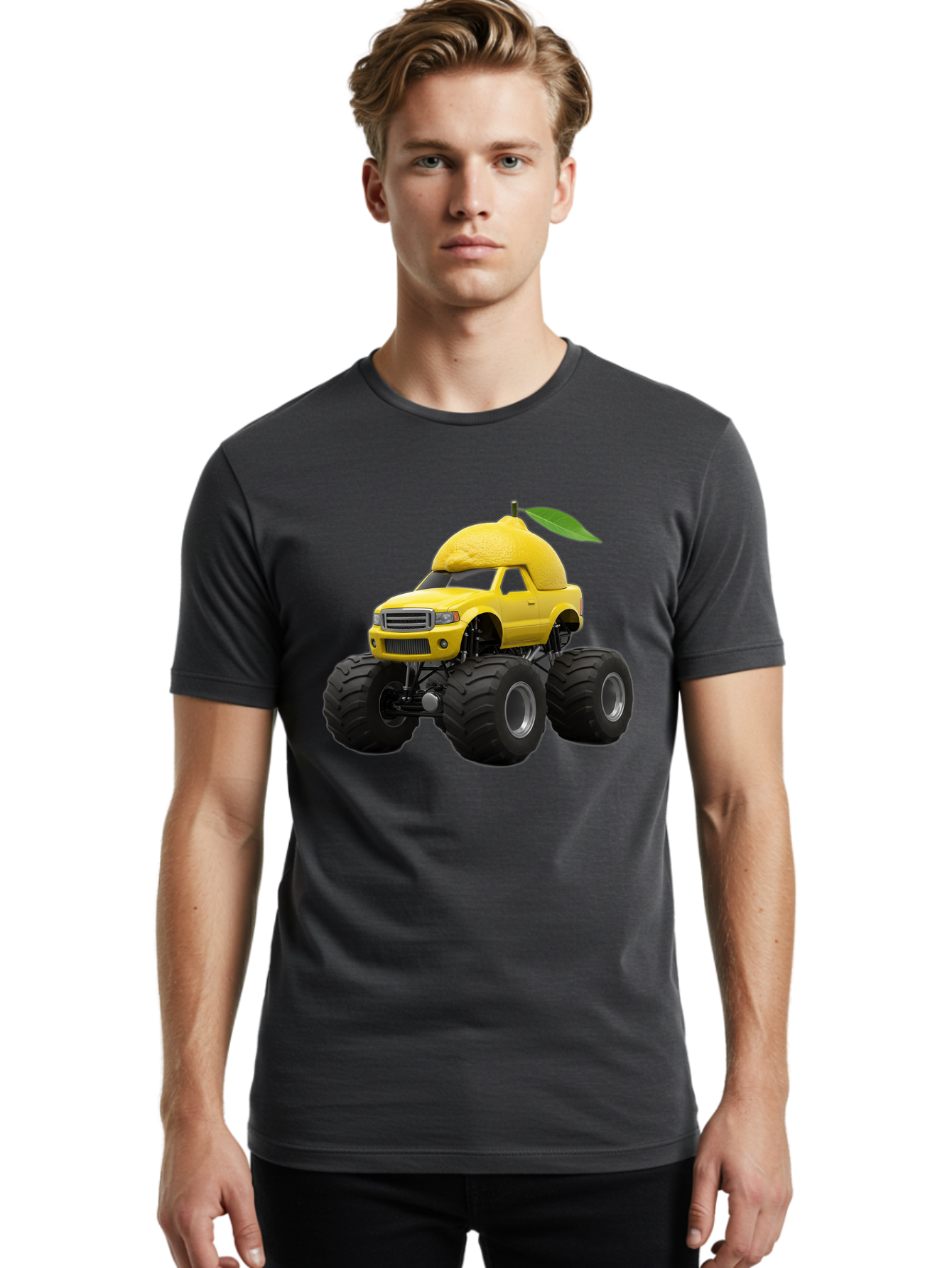 Lemon-Pickup-Truck Men'S Graphic Tee, 100% Cotton, Comfortable Casual Summer Wear, Machine Washable, Vintage Camera, Old Camera, Antique Camera, Black Camera, Classic Photography, Photography Equipment, Nostalgic Device, Film Camera, Bak805