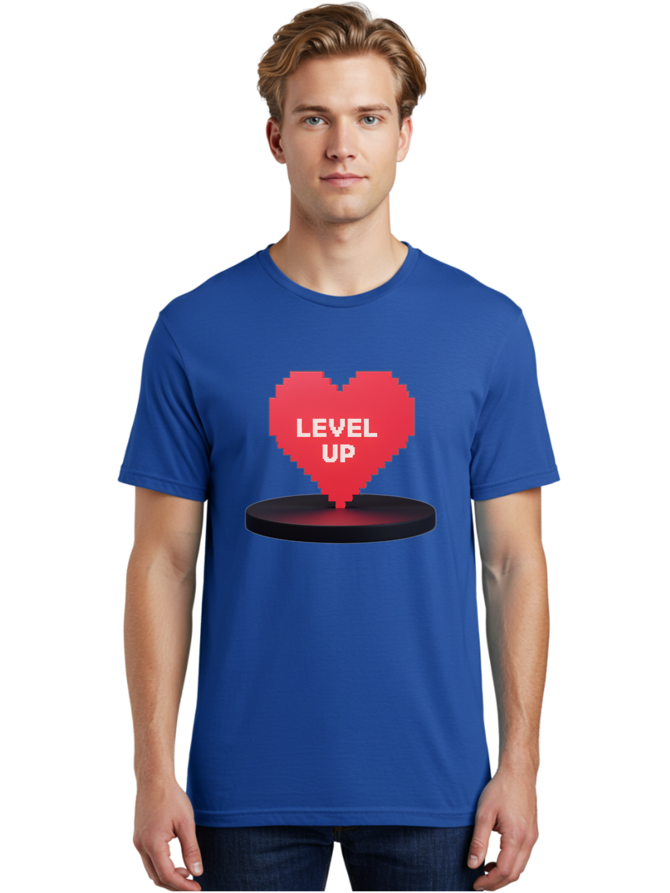 Level-Up-Heart Men'S Graphic Tee, 100% Cotton, Comfortable Casual Summer Wear, Machine Washable, Vintage Camera, Old Camera, Antique Camera, Black Camera, Classic Photography, Photography Equipment, Nostalgic Device, Film Camera, Camera Art Bak817