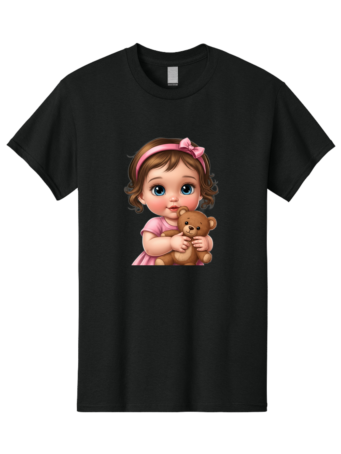 Little-Girl-With-Teddy-Bear Men'S Graphic Tee, 100% Cotton, Comfortable Casual Summer Wear, Machine Washable, Vintage Camera, Old Camera, Antique Camera, Black Camera, Classic Photography, Photography Equipment, Nostalgic Device, Film Camera, Bak826