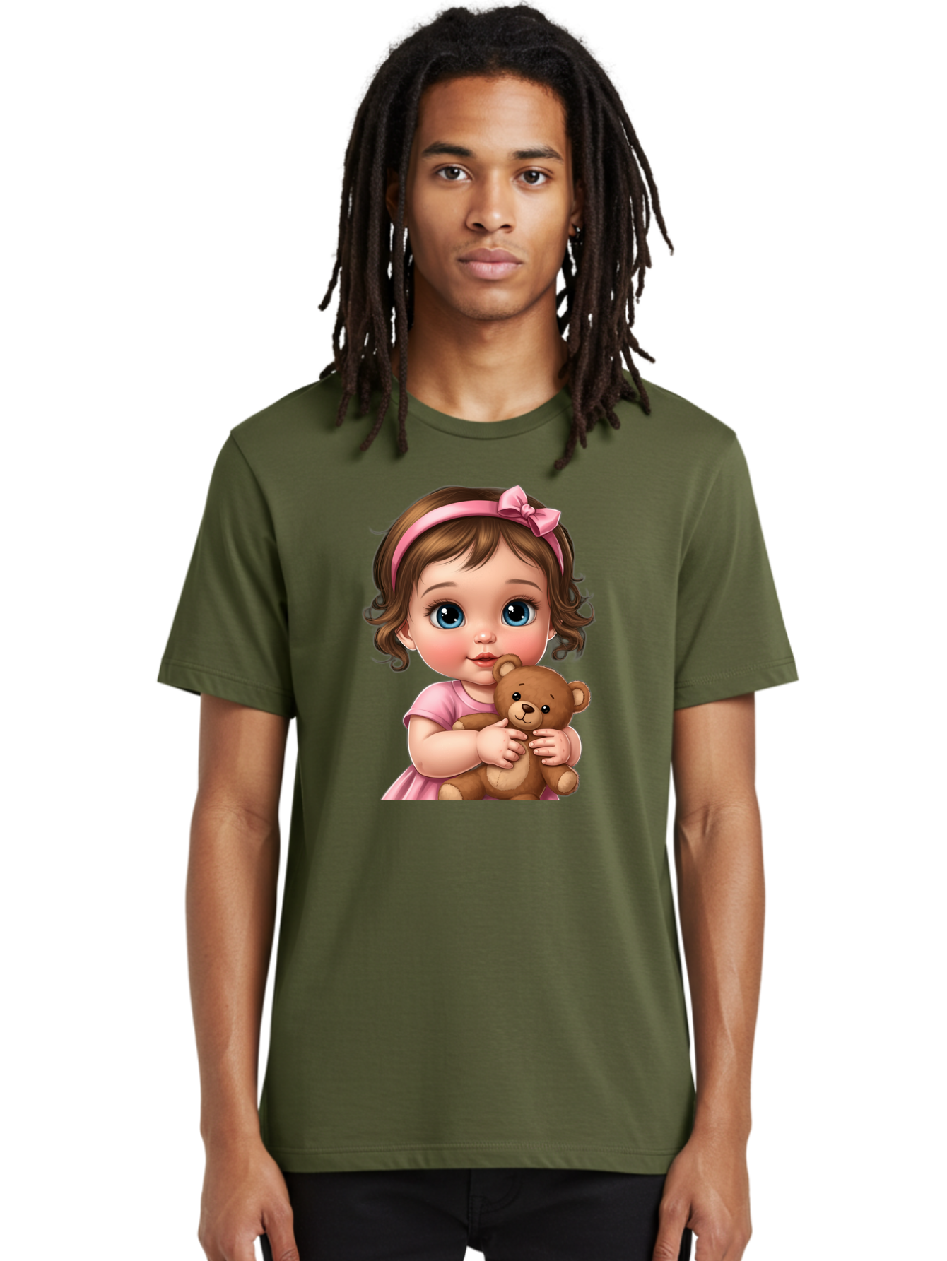 Little-Girl-With-Teddy-Bear Men'S Graphic Tee, 100% Cotton, Comfortable Casual Summer Wear, Machine Washable, Vintage Camera, Old Camera, Antique Camera, Black Camera, Classic Photography, Photography Equipment, Nostalgic Device, Film Camera, Bak826