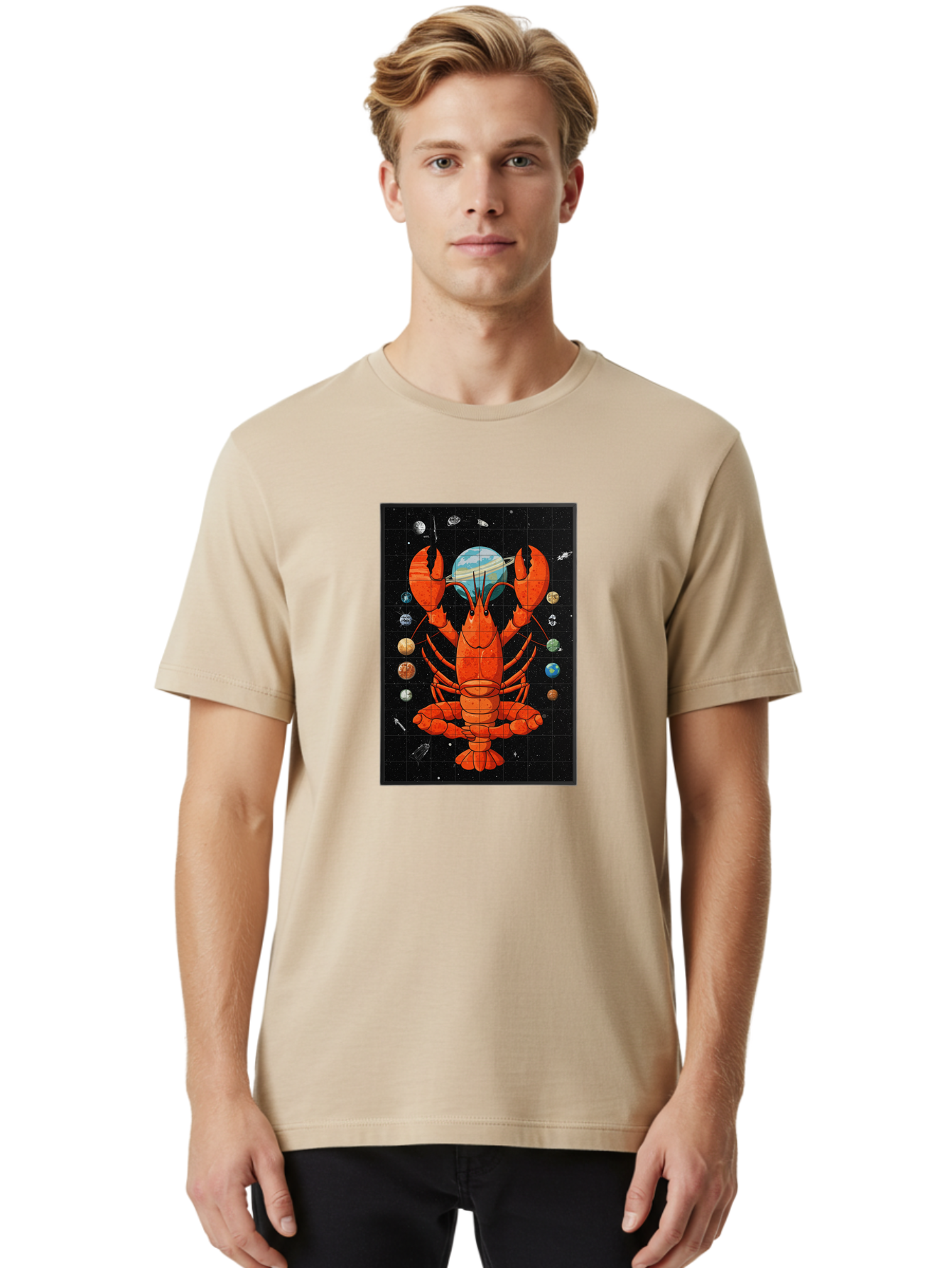 Lobster-Space Men'S Graphic Tee, 100% Cotton, Comfortable Casual Summer Wear, Machine Washable, Vintage Camera, Old Camera, Antique Camera, Black Camera, Classic Photography, Photography Equipment, Nostalgic Device, Film Camera, Camera Art Bak833