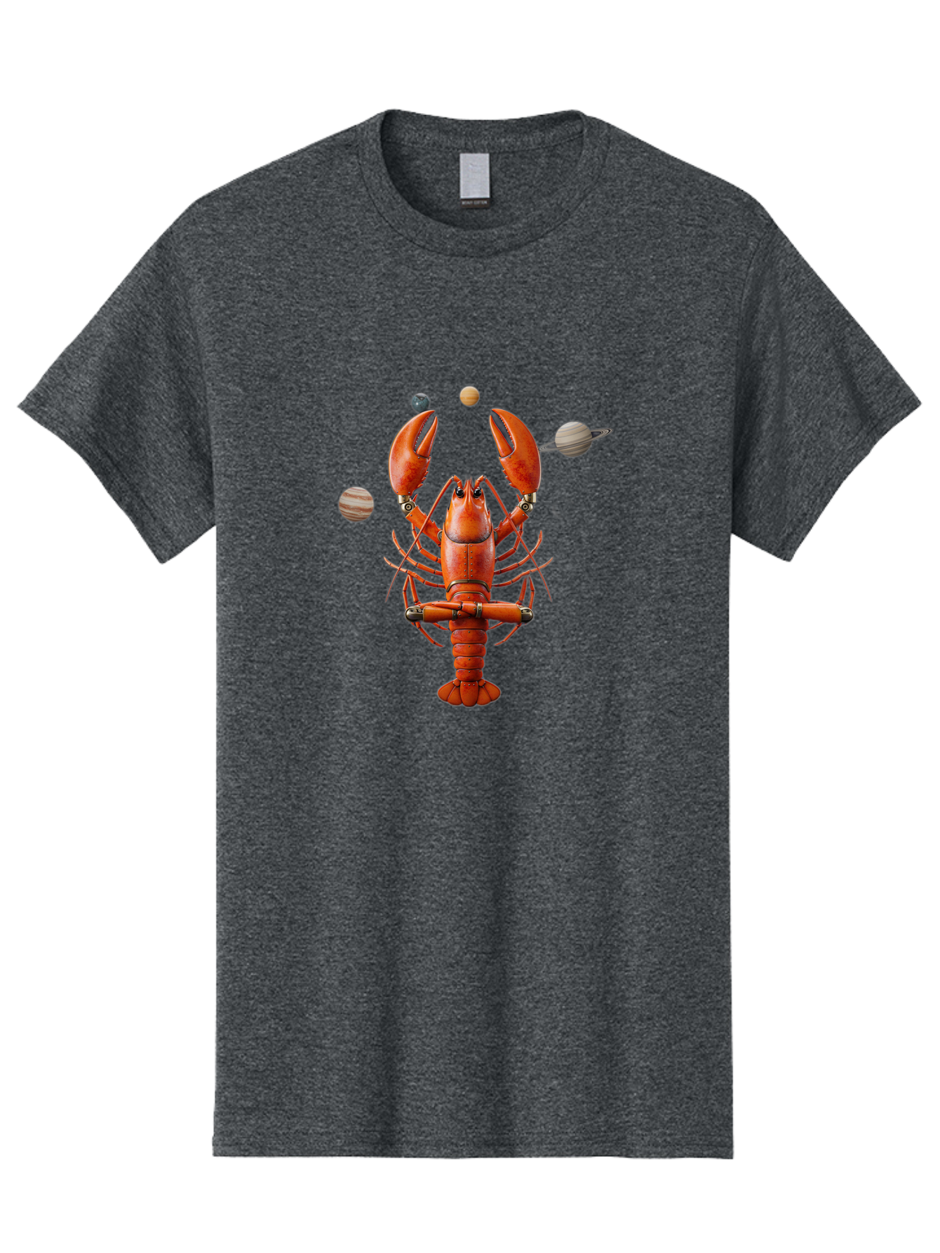 Lobster-With-Planets Men'S Graphic Tee, 100% Cotton, Comfortable Casual Summer Wear, Machine Washable, Vintage Camera, Old Camera, Antique Camera, Black Camera, Classic Photography, Photography Equipment, Nostalgic Device, Film Camera, Bak834