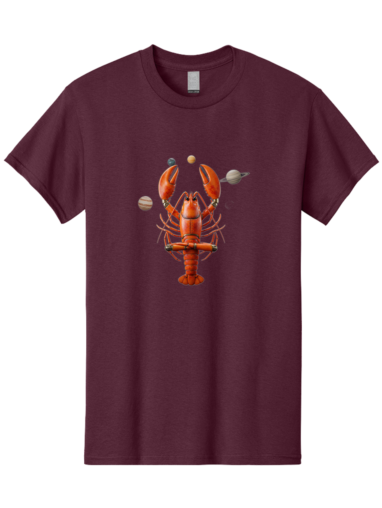 Lobster-With-Planets Men'S Graphic Tee, 100% Cotton, Comfortable Casual Summer Wear, Machine Washable, Vintage Camera, Old Camera, Antique Camera, Black Camera, Classic Photography, Photography Equipment, Nostalgic Device, Film Camera, Bak834