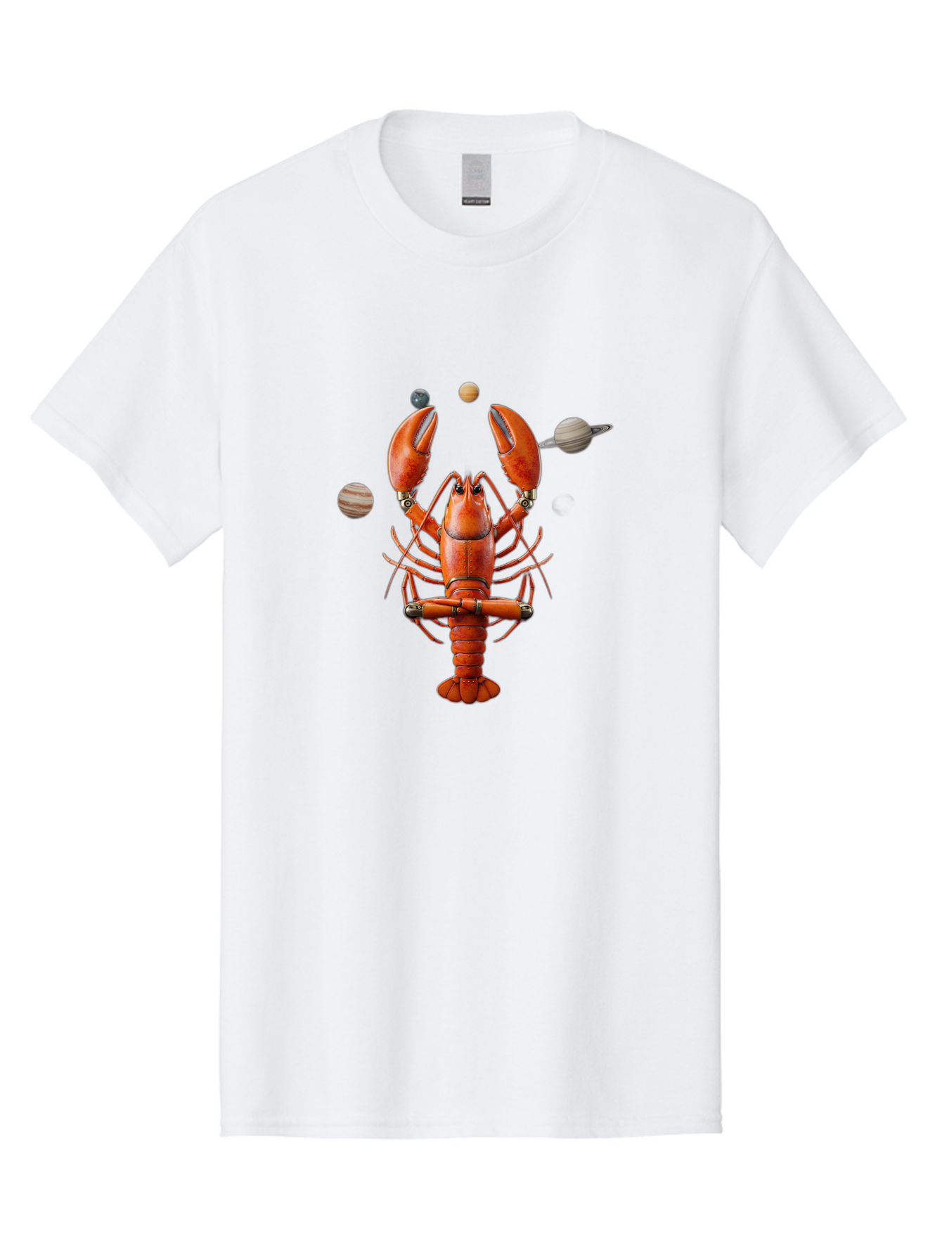 Lobster-With-Planets Men'S Graphic Tee, 100% Cotton, Comfortable Casual Summer Wear, Machine Washable, Vintage Camera, Old Camera, Antique Camera, Black Camera, Classic Photography, Photography Equipment, Nostalgic Device, Film Camera, Bak834