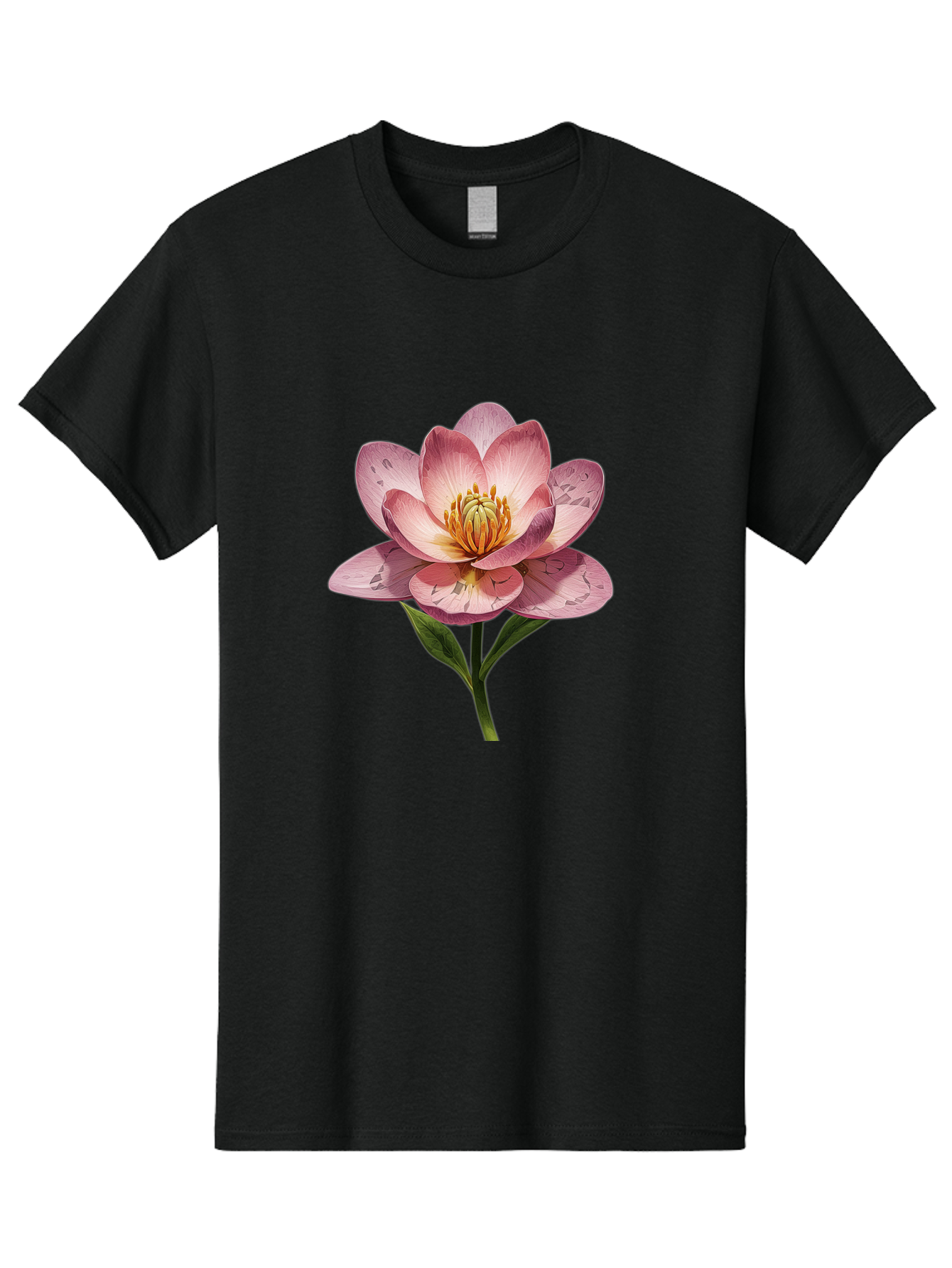 Lotus-Flower-2 Men'S Graphic Tee, 100% Cotton, Comfortable Casual Summer Wear, Machine Washable, Vintage Camera, Old Camera, Antique Camera, Black Camera, Classic Photography, Photography Equipment, Nostalgic Device, Film Camera, Camera Art Bak838