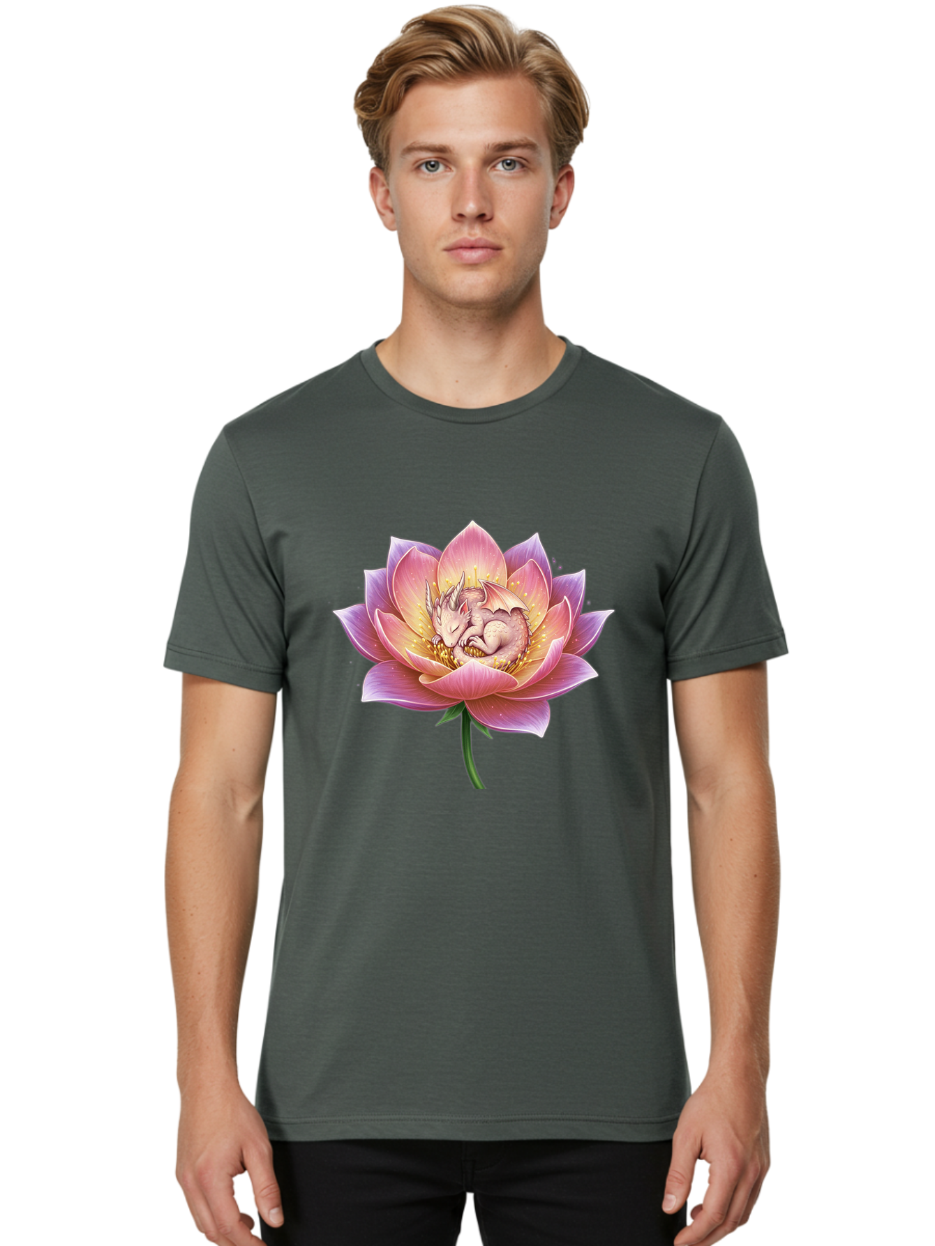 Lotus-Flower-Dragon Men'S Graphic Tee, 100% Cotton, Comfortable Casual Summer Wear, Machine Washable, Vintage Camera, Old Camera, Antique Camera, Black Camera, Classic Photography, Photography Equipment, Nostalgic Device, Film Camera, Bak839
