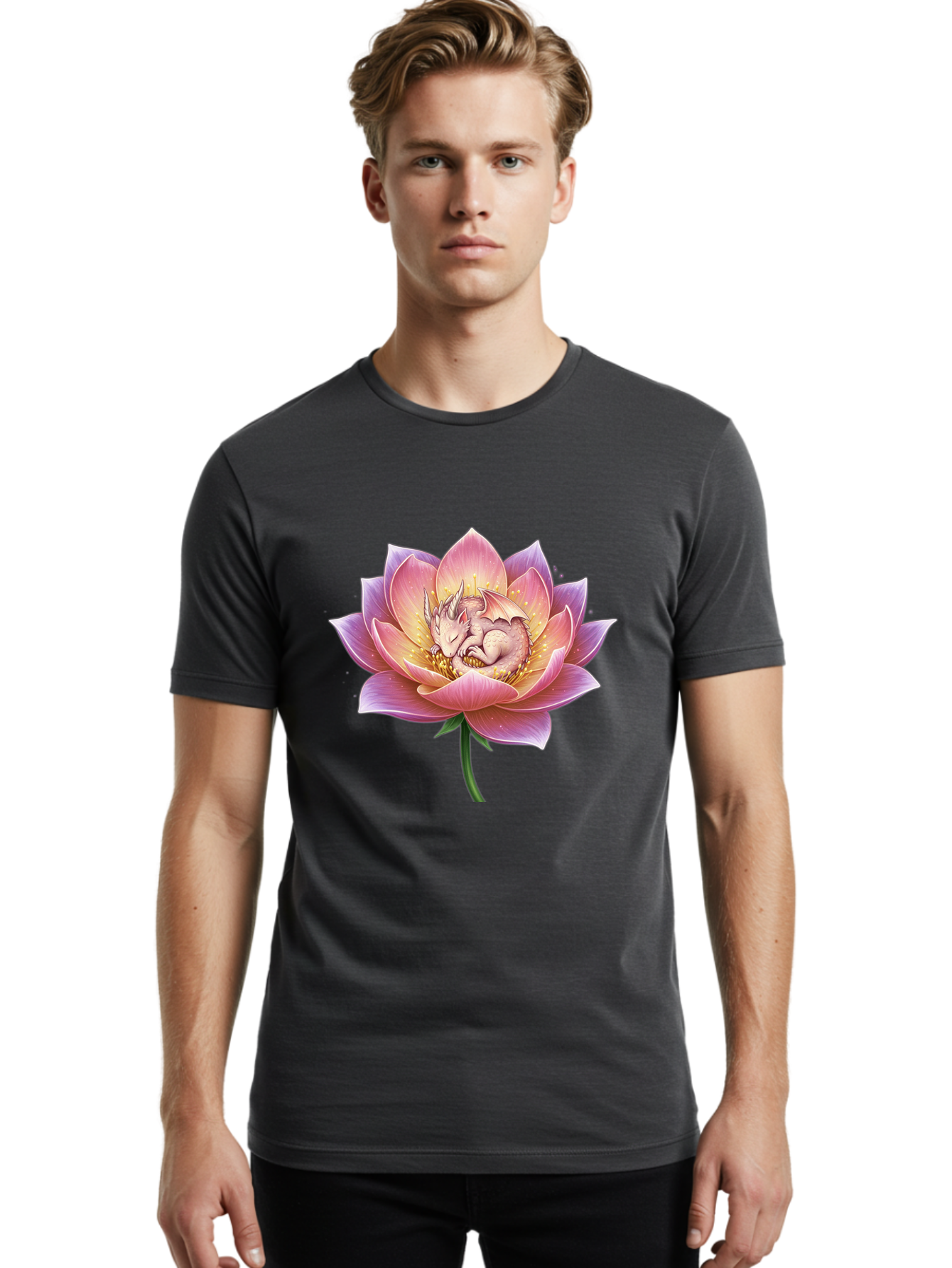 Lotus-Flower-Dragon Men'S Graphic Tee, 100% Cotton, Comfortable Casual Summer Wear, Machine Washable, Vintage Camera, Old Camera, Antique Camera, Black Camera, Classic Photography, Photography Equipment, Nostalgic Device, Film Camera, Bak839