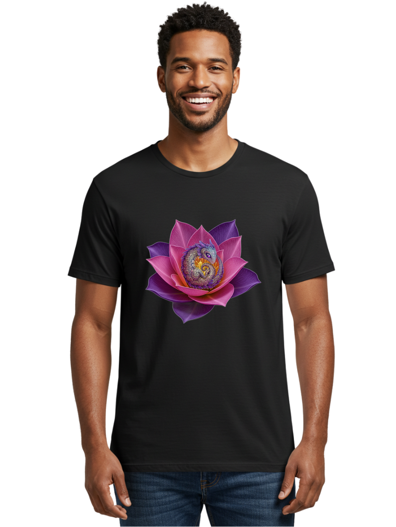 Lotus-Flower-With-Dragon Men'S Graphic Tee, 100% Cotton, Comfortable Casual Summer Wear, Machine Washable, Vintage Camera, Old Camera, Antique Camera, Black Camera, Classic Photography, Photography Equipment, Nostalgic Device, Film Camera, Bak840