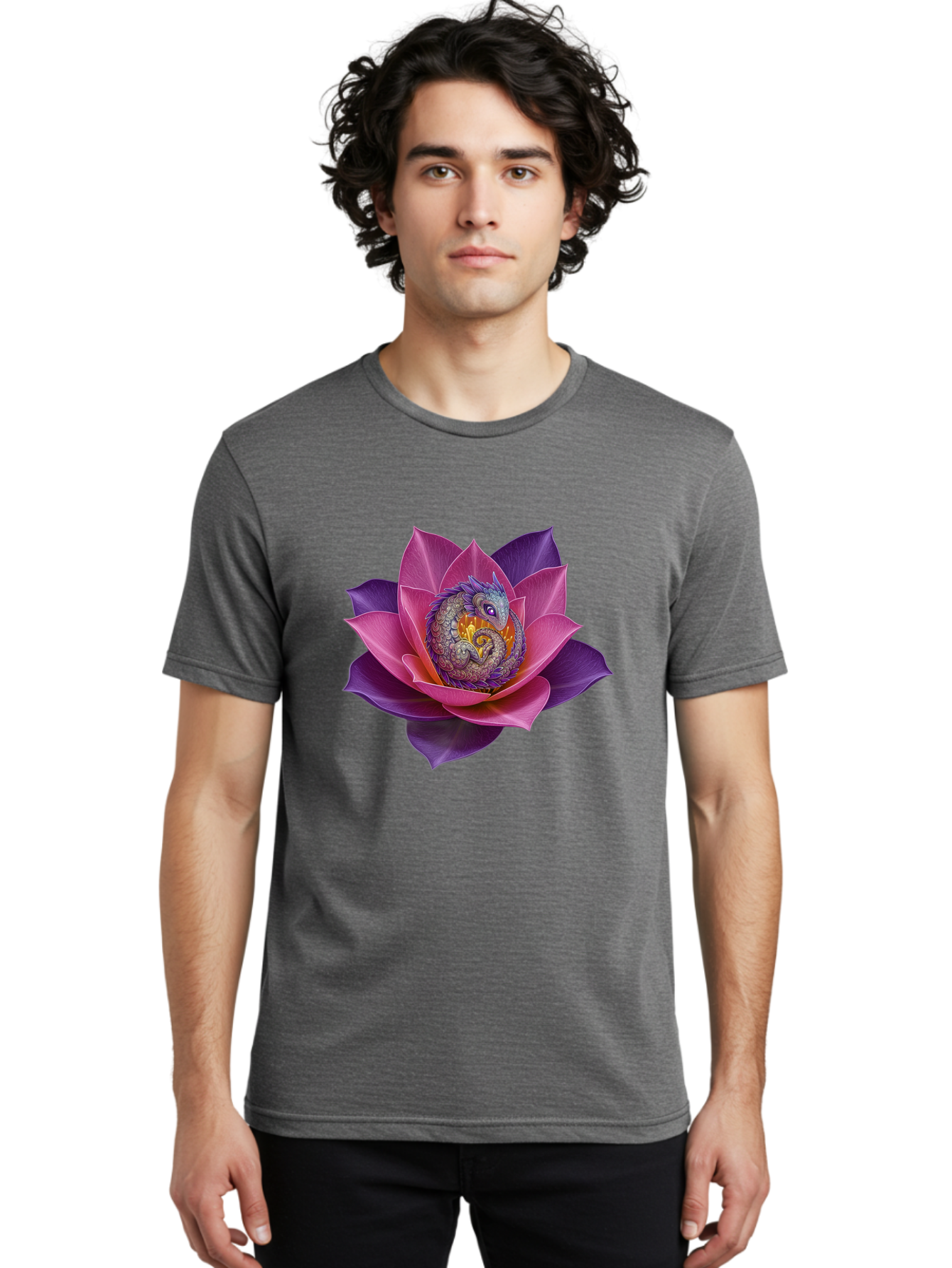 Lotus-Flower-With-Dragon Men'S Graphic Tee, 100% Cotton, Comfortable Casual Summer Wear, Machine Washable, Vintage Camera, Old Camera, Antique Camera, Black Camera, Classic Photography, Photography Equipment, Nostalgic Device, Film Camera, Bak840