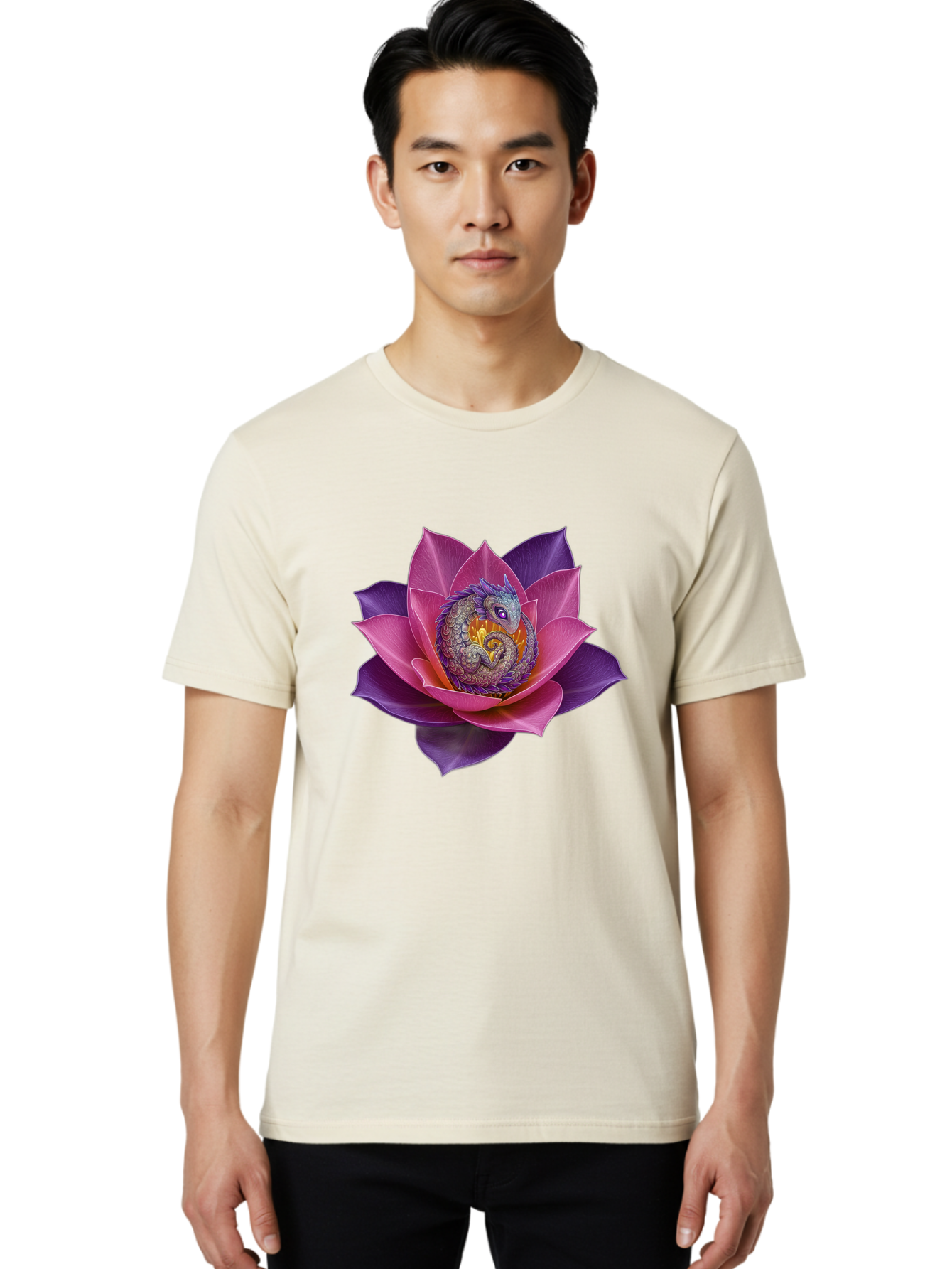 Lotus-Flower-With-Dragon Men'S Graphic Tee, 100% Cotton, Comfortable Casual Summer Wear, Machine Washable, Vintage Camera, Old Camera, Antique Camera, Black Camera, Classic Photography, Photography Equipment, Nostalgic Device, Film Camera, Bak840