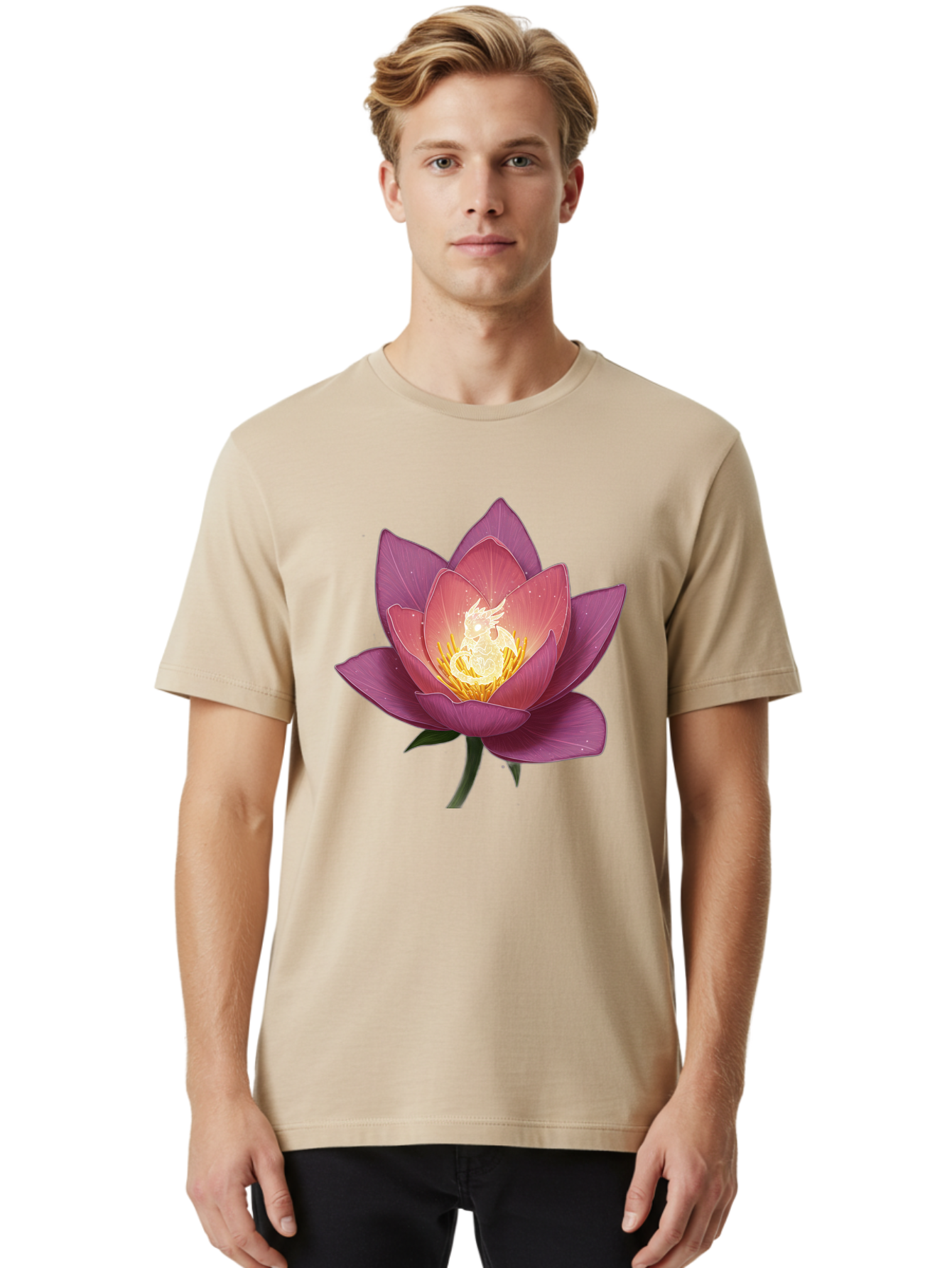 Lotus-Flower Men'S Graphic Tee, 100% Cotton, Comfortable Casual Summer Wear, Machine Washable, Vintage Camera, Old Camera, Antique Camera, Black Camera, Classic Photography, Photography Equipment, Nostalgic Device, Film Camera, Camera Art Bak841