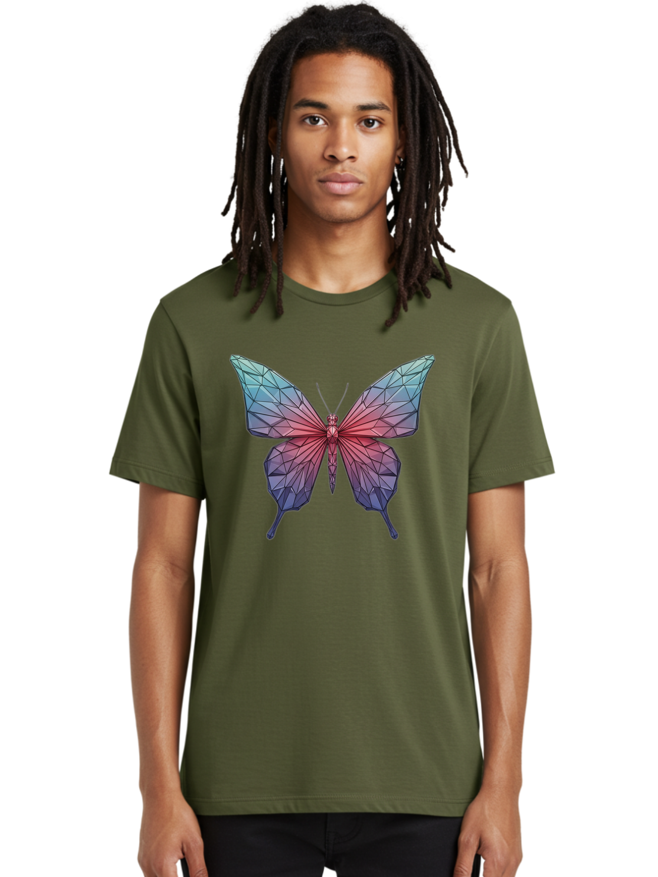 Low-Poly-Butterfly Men'S Graphic Tee, 100% Cotton, Comfortable Casual Summer Wear, Machine Washable, Vintage Camera, Old Camera, Antique Camera, Black Camera, Classic Photography, Photography Equipment, Nostalgic Device, Film Camera, Bak846