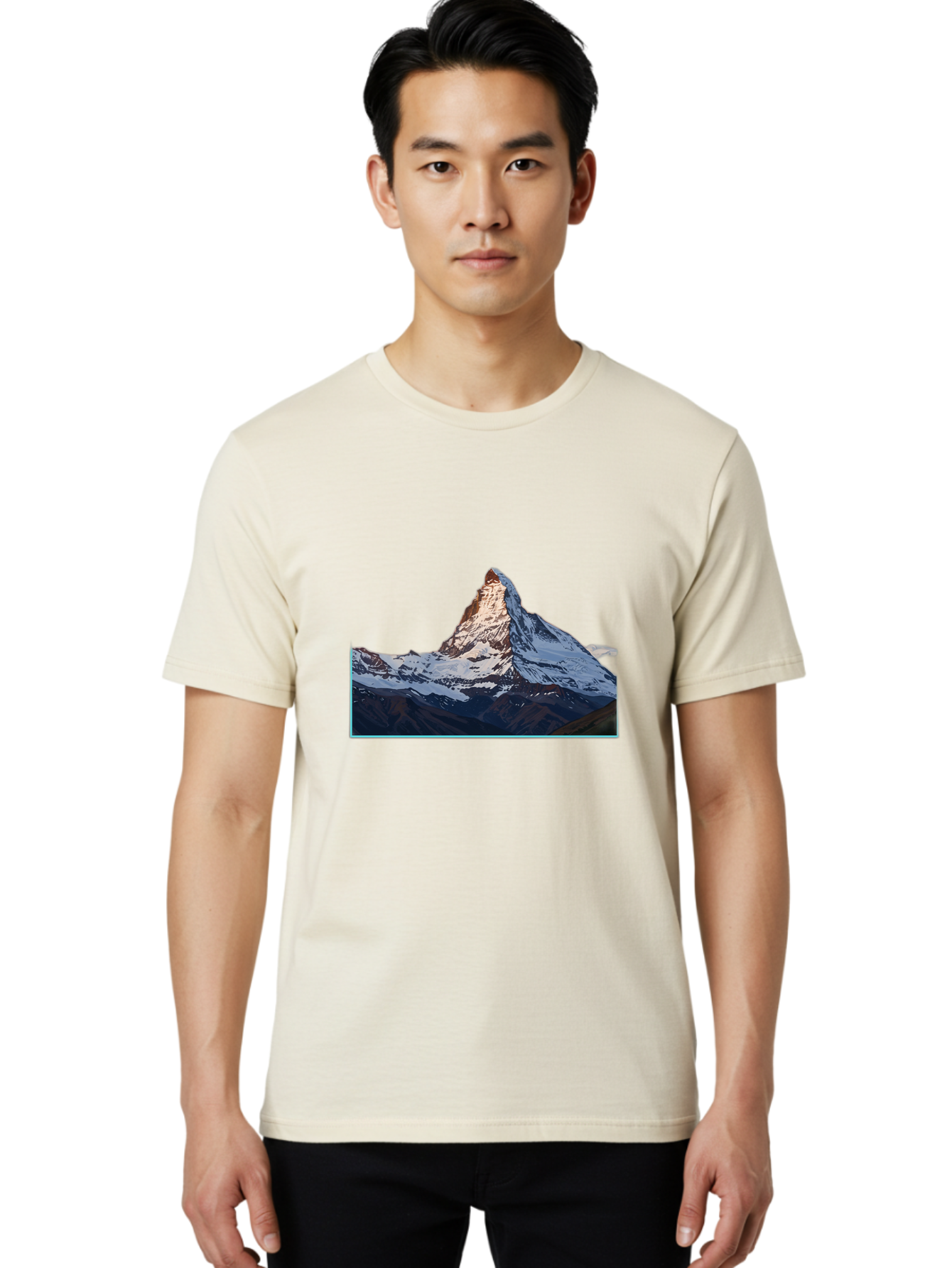 Matterhorn Men'S Graphic Tee, 100% Cotton, Comfortable Casual Summer Wear, Machine Washable, Vintage Camera, Old Camera, Antique Camera, Black Camera, Classic Photography, Photography Equipment, Nostalgic Device, Film Camera, Camera Art Bak855