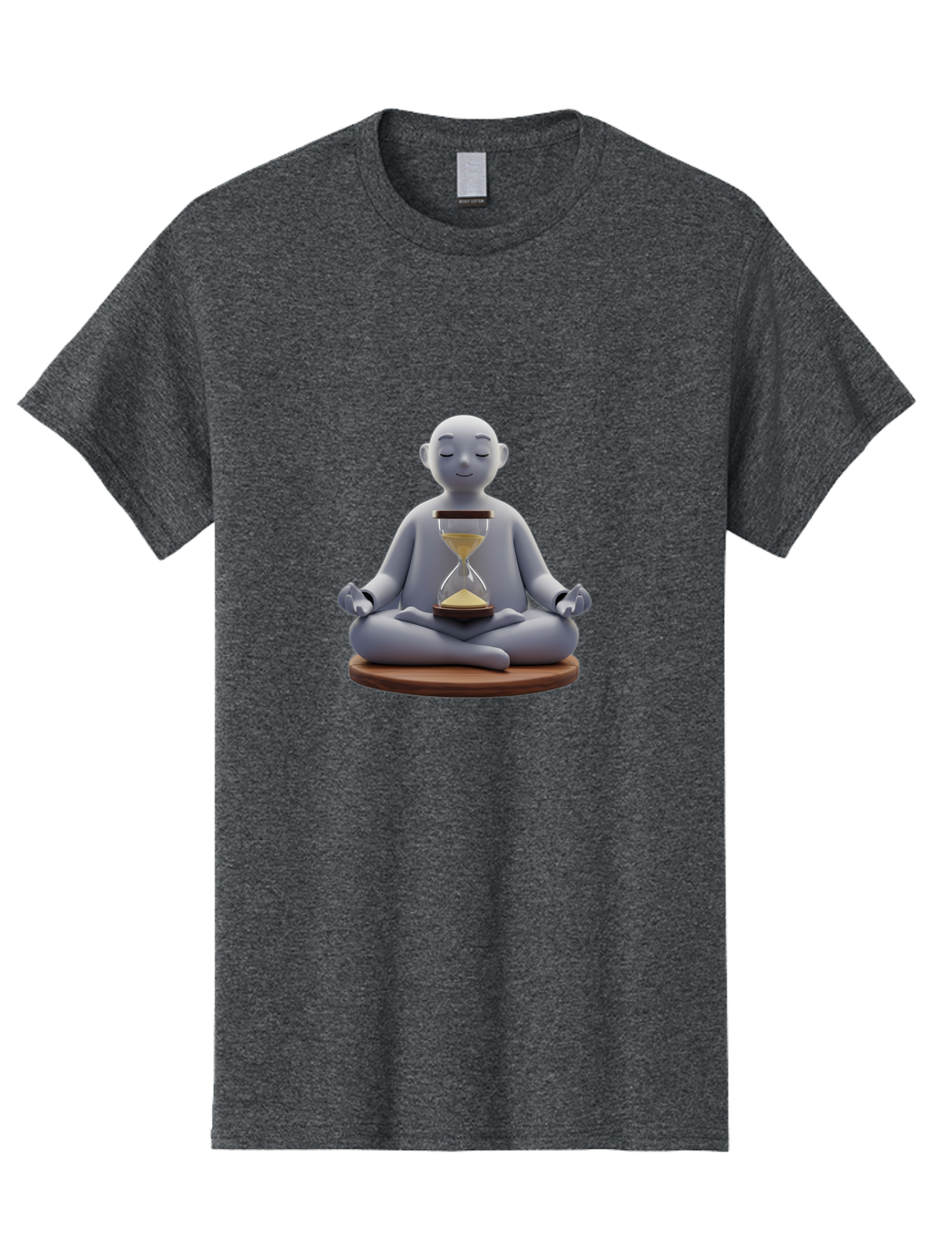 Meditating-Figure-With-Hourglass Men'S Graphic Tee, 100% Cotton, Comfortable Casual Summer Wear, Machine Washable, Vintage Camera, Old Camera, Antique Camera, Black Camera, Classic Photography, Photography Equipment, Nostalgic Device, Bak859