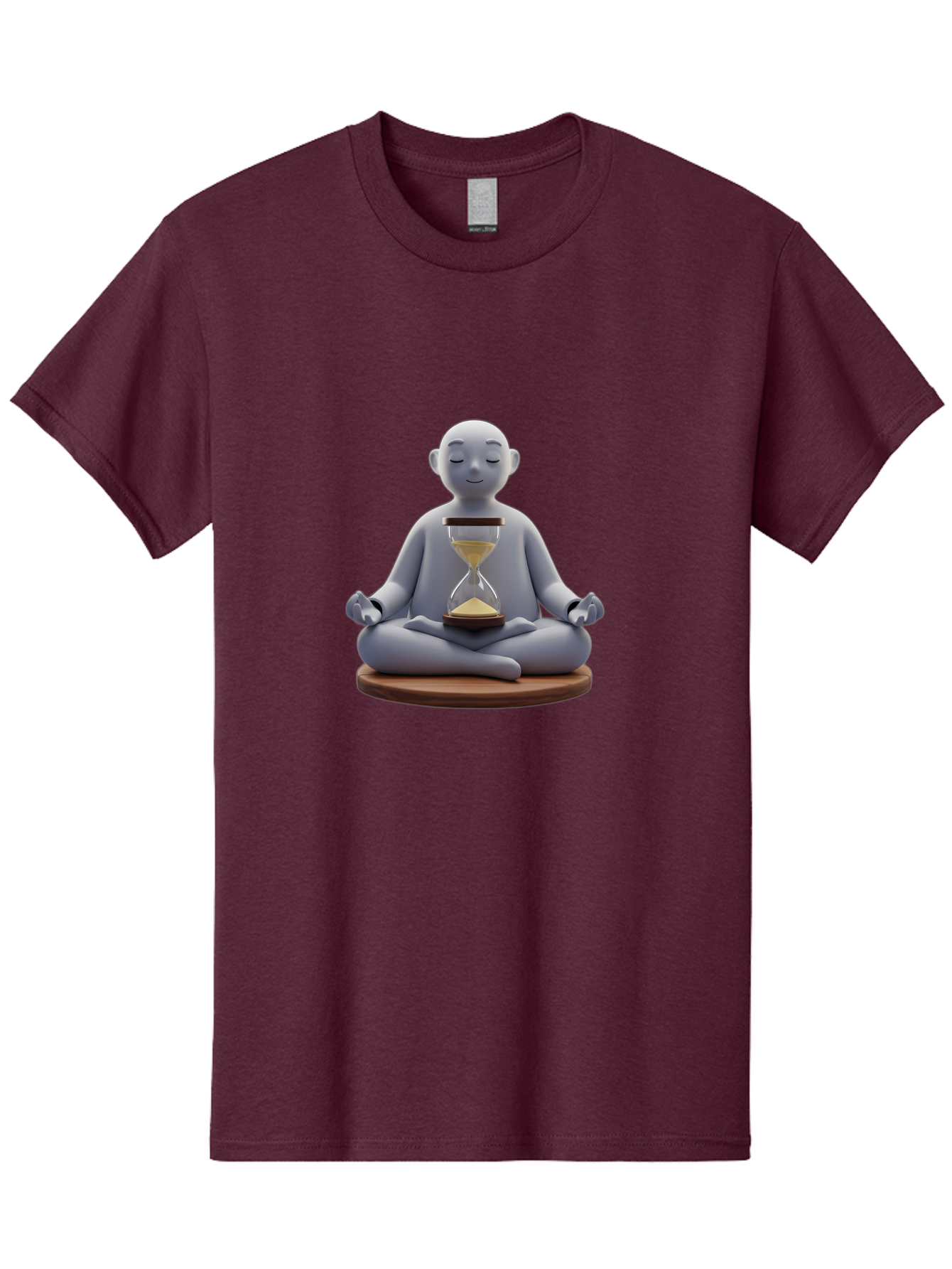 Meditating-Figure-With-Hourglass Men'S Graphic Tee, 100% Cotton, Comfortable Casual Summer Wear, Machine Washable, Vintage Camera, Old Camera, Antique Camera, Black Camera, Classic Photography, Photography Equipment, Nostalgic Device, Bak859
