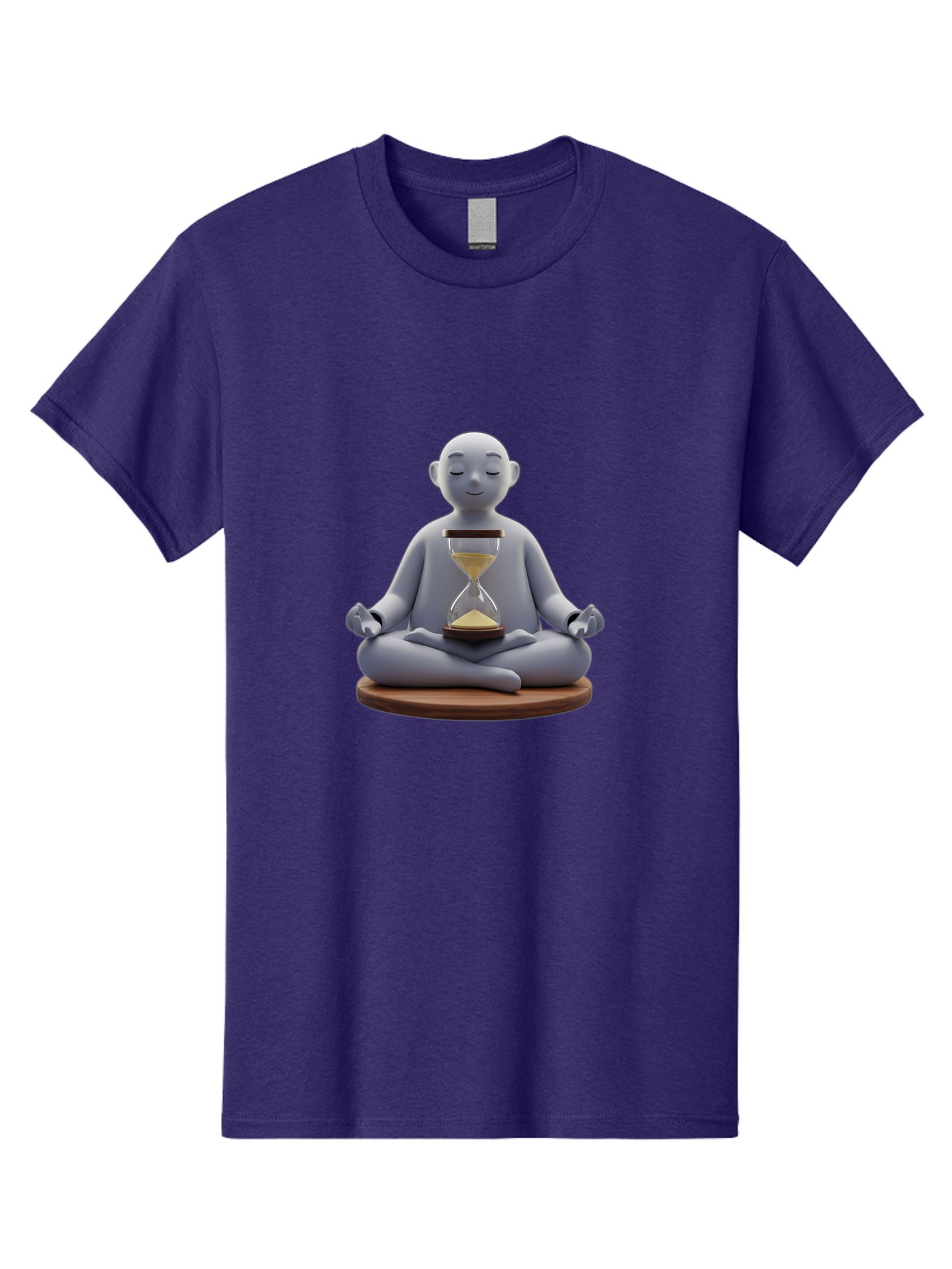 Meditating-Figure-With-Hourglass Men'S Graphic Tee, 100% Cotton, Comfortable Casual Summer Wear, Machine Washable, Vintage Camera, Old Camera, Antique Camera, Black Camera, Classic Photography, Photography Equipment, Nostalgic Device, Bak859