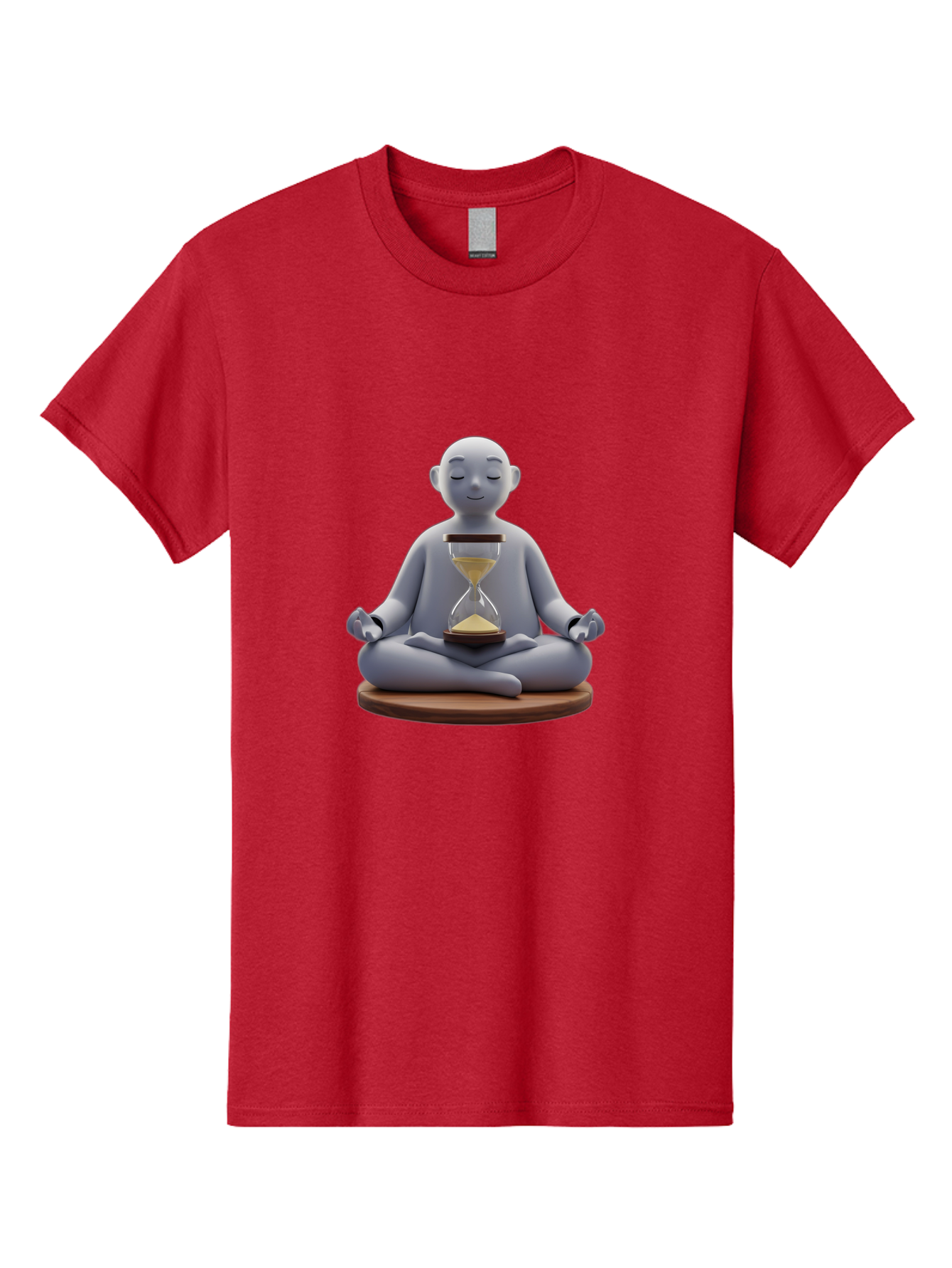 Meditating-Figure-With-Hourglass Men'S Graphic Tee, 100% Cotton, Comfortable Casual Summer Wear, Machine Washable, Vintage Camera, Old Camera, Antique Camera, Black Camera, Classic Photography, Photography Equipment, Nostalgic Device, Bak859