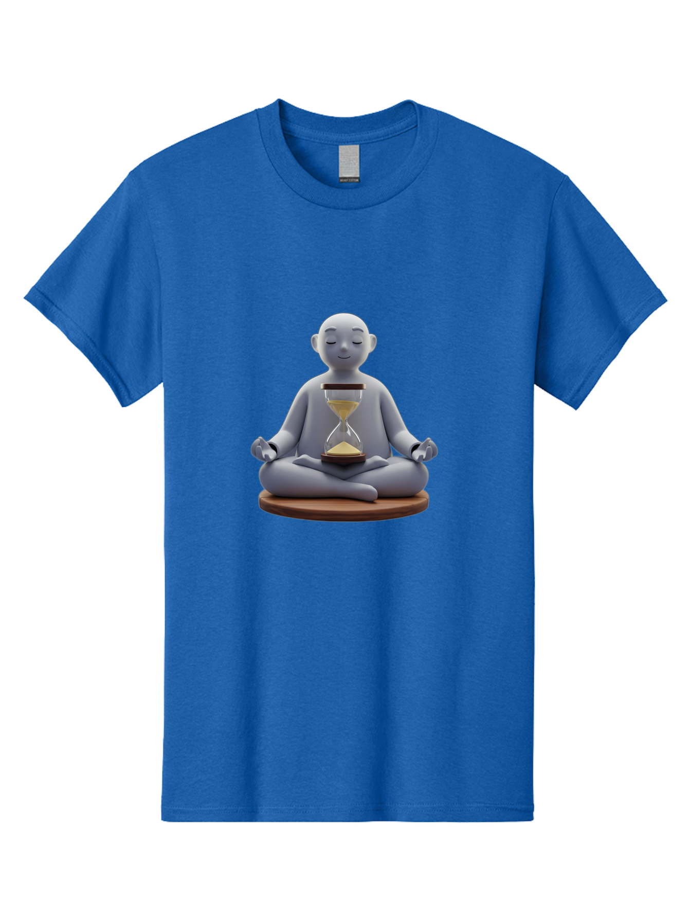 Meditating-Figure-With-Hourglass Men'S Graphic Tee, 100% Cotton, Comfortable Casual Summer Wear, Machine Washable, Vintage Camera, Old Camera, Antique Camera, Black Camera, Classic Photography, Photography Equipment, Nostalgic Device, Bak859