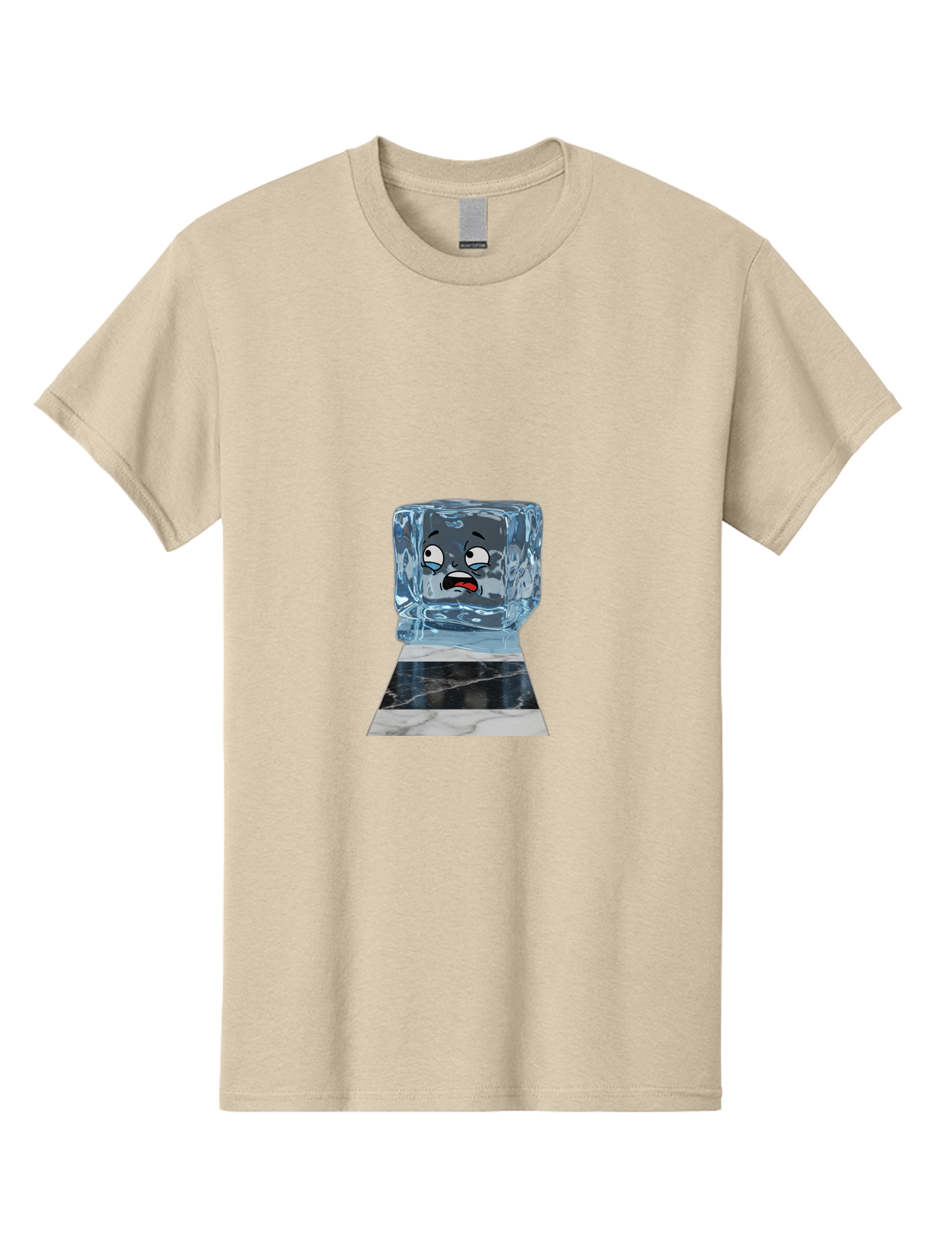 Melting-Ice-Cube-2 Men'S Graphic Tee, 100% Cotton, Comfortable Casual Summer Wear, Machine Washable, Vintage Camera, Old Camera, Antique Camera, Black Camera, Classic Photography, Photography Equipment, Nostalgic Device, Film Camera, Bak872