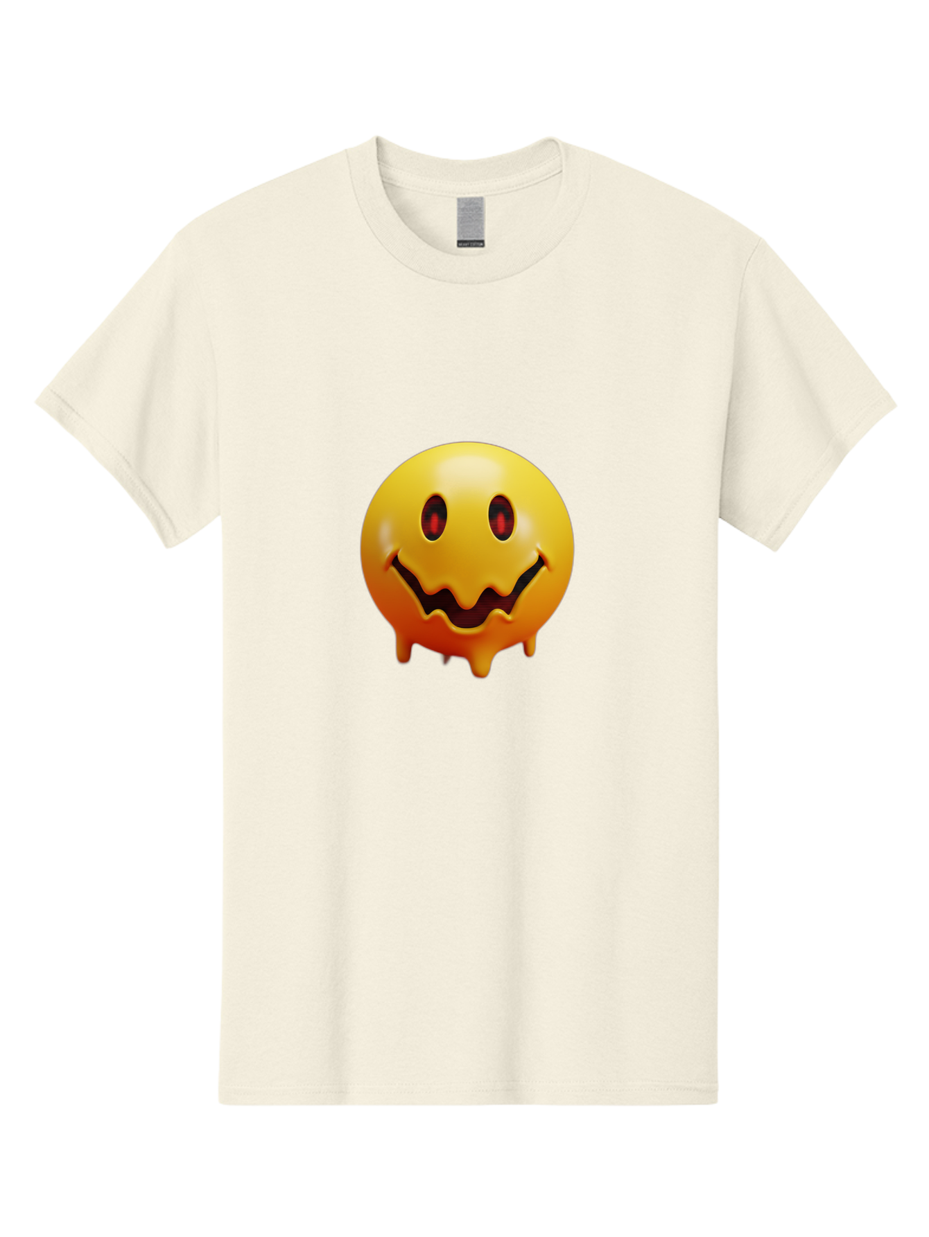 Melting-Smiley-Face Men'S Graphic Tee, 100% Cotton, Comfortable Casual Summer Wear, Machine Washable, Vintage Camera, Old Camera, Antique Camera, Black Camera, Classic Photography, Photography Equipment, Nostalgic Device, Film Camera, Bak874