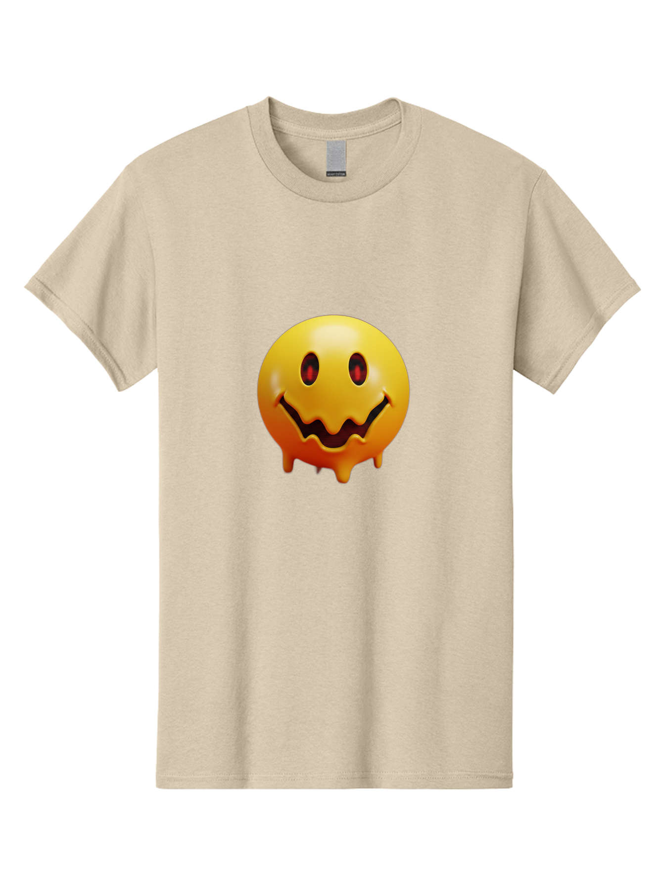 Melting-Smiley-Face Men'S Graphic Tee, 100% Cotton, Comfortable Casual Summer Wear, Machine Washable, Vintage Camera, Old Camera, Antique Camera, Black Camera, Classic Photography, Photography Equipment, Nostalgic Device, Film Camera, Bak874