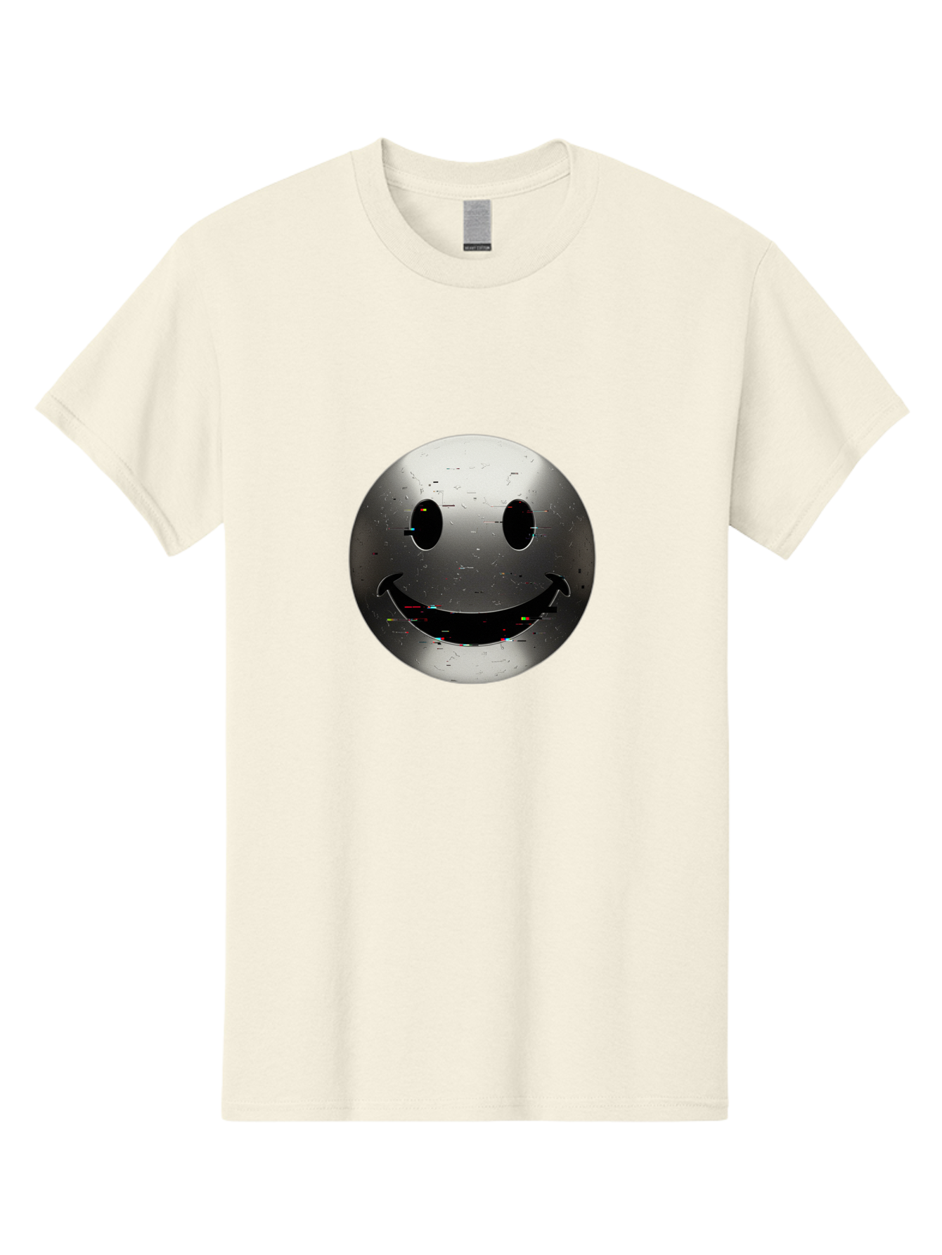Metal-Smiley-Face Men'S Graphic Tee, 100% Cotton, Comfortable Casual Summer Wear, Machine Washable, Vintage Camera, Old Camera, Antique Camera, Black Camera, Classic Photography, Photography Equipment, Nostalgic Device, Film Camera, Camera Art Bak878