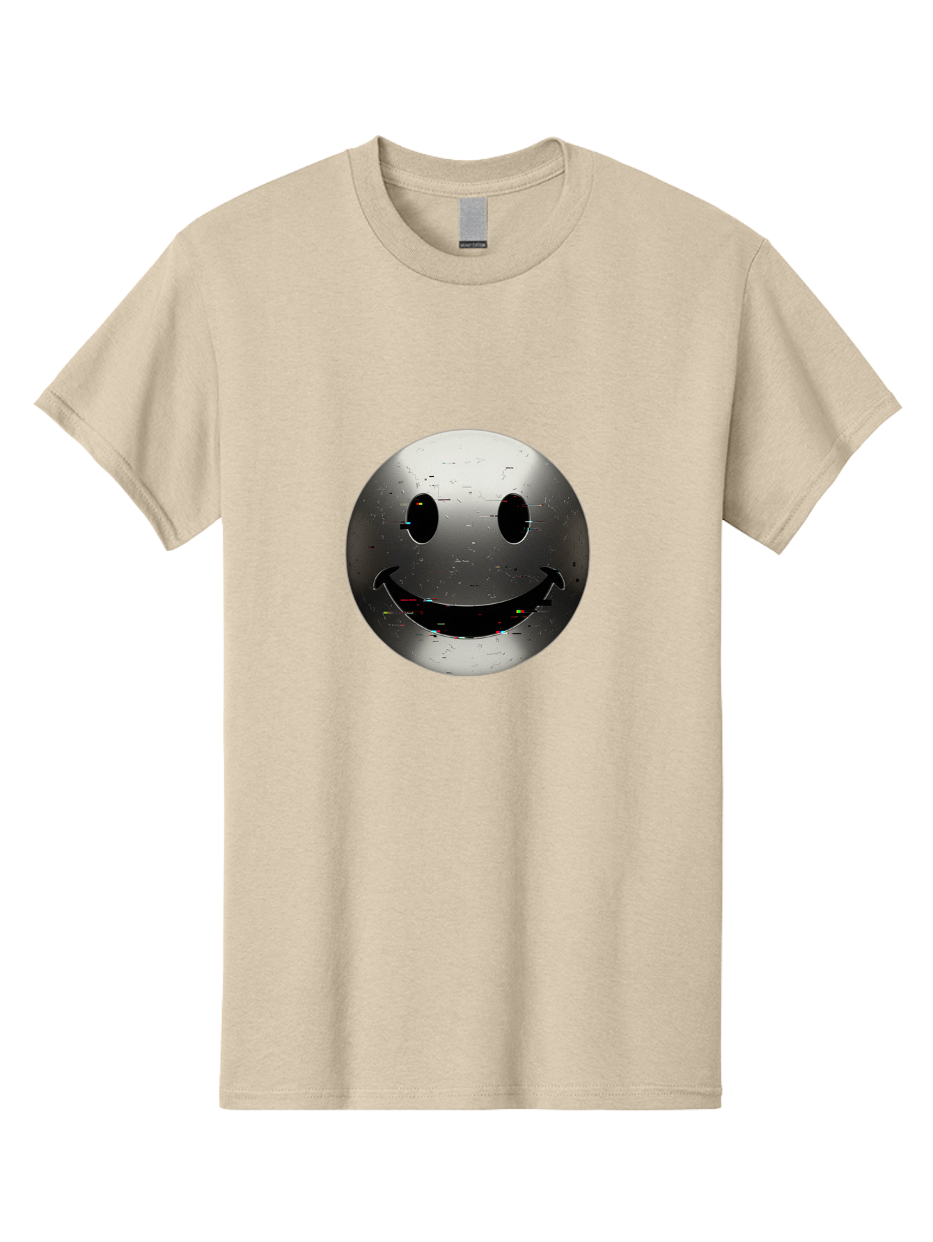 Metal-Smiley-Face Men'S Graphic Tee, 100% Cotton, Comfortable Casual Summer Wear, Machine Washable, Vintage Camera, Old Camera, Antique Camera, Black Camera, Classic Photography, Photography Equipment, Nostalgic Device, Film Camera, Camera Art Bak878