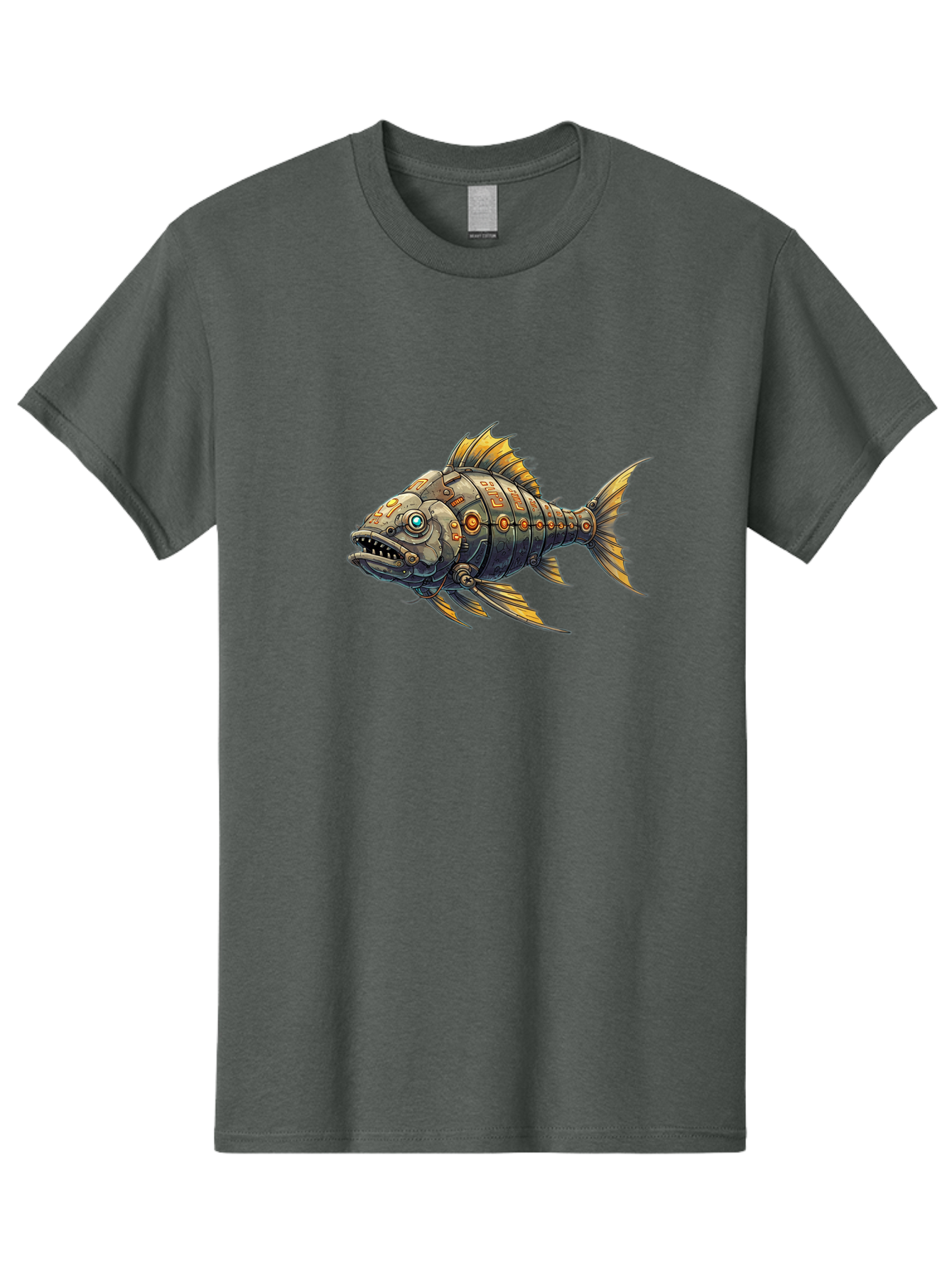 Metallic-Fish-1 Men'S Graphic Tee, 100% Cotton, Comfortable Casual Summer Wear, Machine Washable, Vintage Camera, Old Camera, Antique Camera, Black Camera, Classic Photography, Photography Equipment, Nostalgic Device, Film Camera, Camera Art Bak882