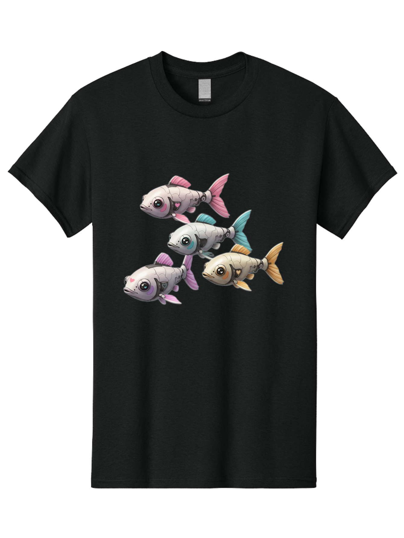 Metallic-Fish Men'S Graphic Tee, 100% Cotton, Comfortable Casual Summer Wear, Machine Washable, Vintage Camera, Old Camera, Antique Camera, Black Camera, Classic Photography, Photography Equipment, Nostalgic Device, Film Camera, Camera Art Bak883