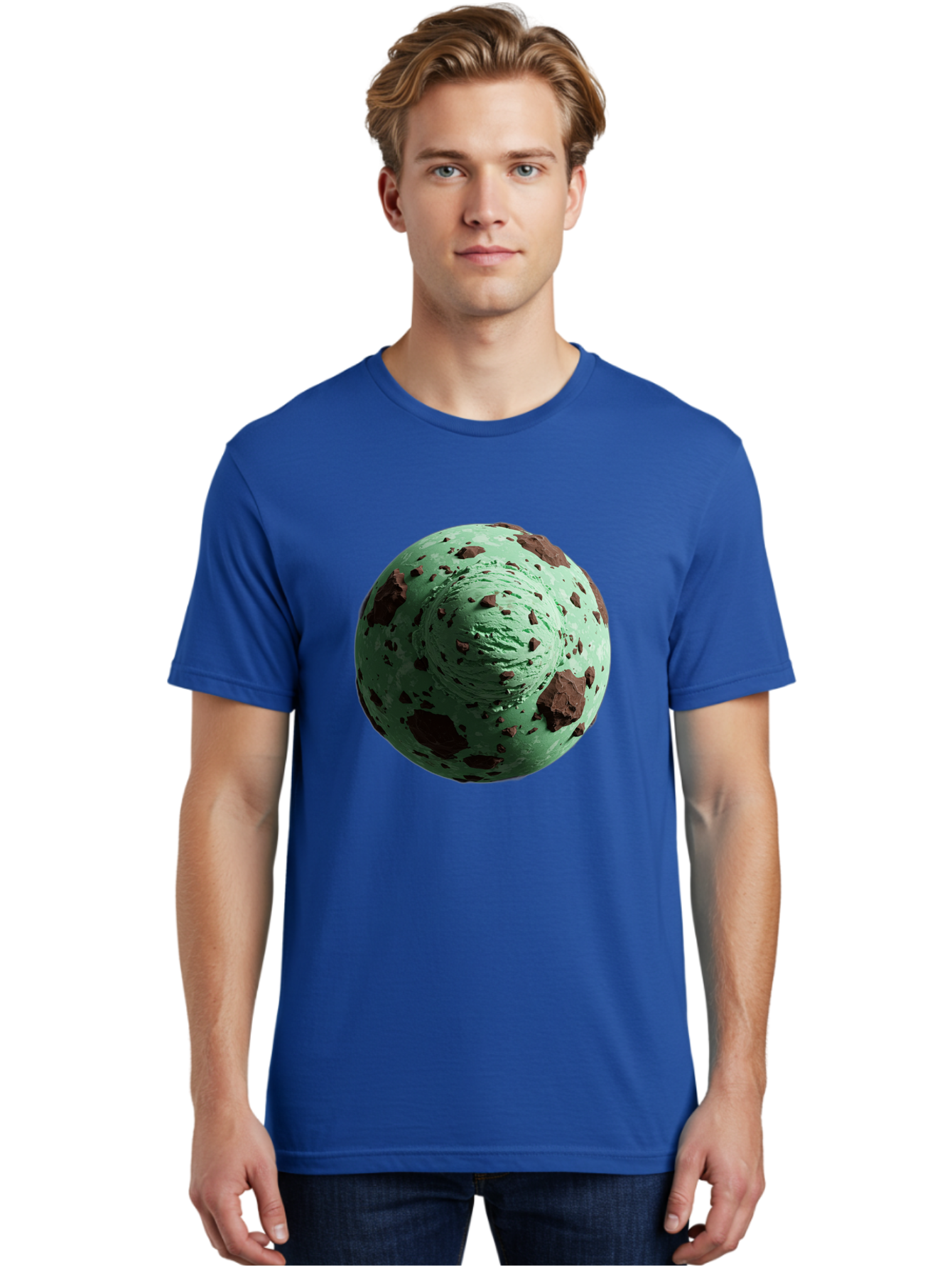 Mint-Chocolate-Chip-Ice-Cream Men'S Graphic Tee, 100% Cotton, Comfortable Casual Summer Wear, Machine Washable, Vintage Camera, Old Camera, Antique Camera, Black Camera, Classic Photography, Photography Equipment, Nostalgic Device, Bak887