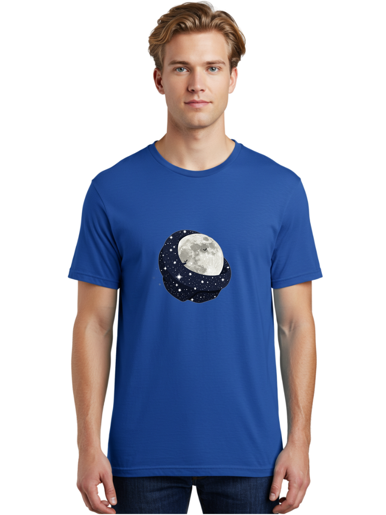 Moon-With-Stars Men'S Graphic Tee, 100% Cotton, Comfortable Casual Summer Wear, Machine Washable, Vintage Camera, Old Camera, Antique Camera, Black Camera, Classic Photography, Photography Equipment, Nostalgic Device, Film Camera, Camera Art Bak900