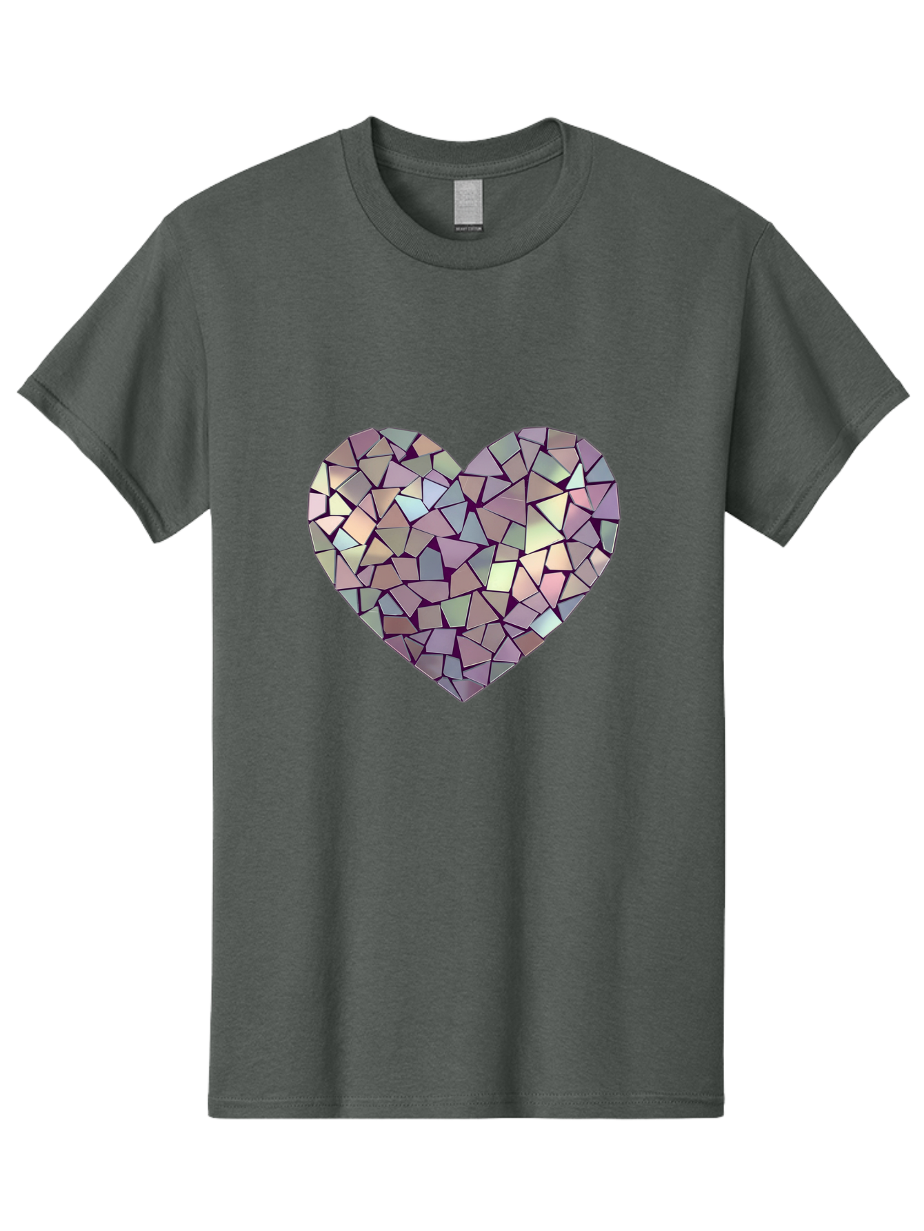 Mosaic-Heart Men'S Graphic Tee, 100% Cotton, Comfortable Casual Summer Wear, Machine Washable, Vintage Camera, Old Camera, Antique Camera, Black Camera, Classic Photography, Photography Equipment, Nostalgic Device, Film Camera, Camera Art Bak906