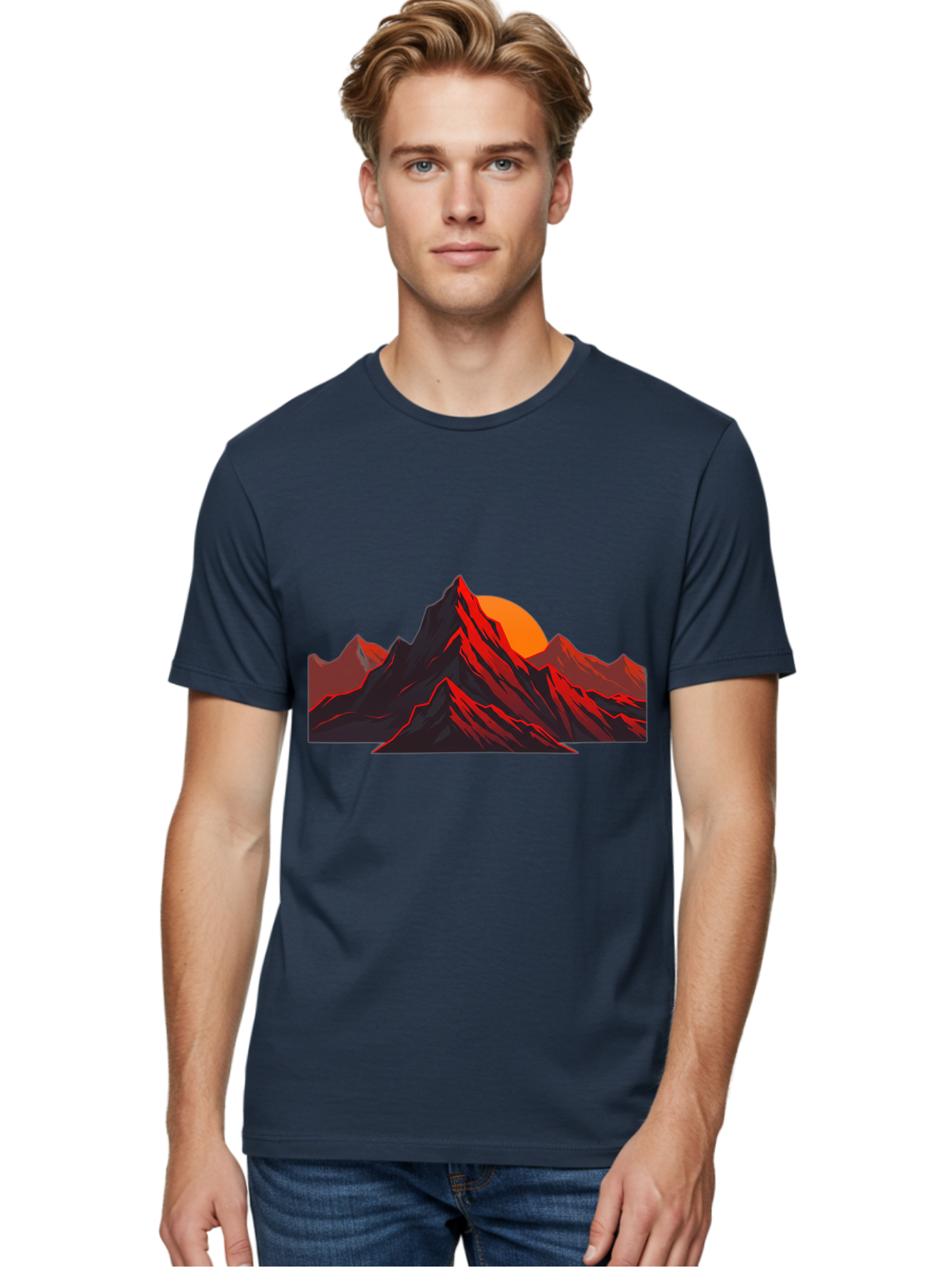 Mountain-At-Sunset Men'S Graphic Tee, 100% Cotton, Comfortable Casual Summer Wear, Machine Washable, Vintage Camera, Old Camera, Antique Camera, Black Camera, Classic Photography, Photography Equipment, Nostalgic Device, Film Camera, Bak909
