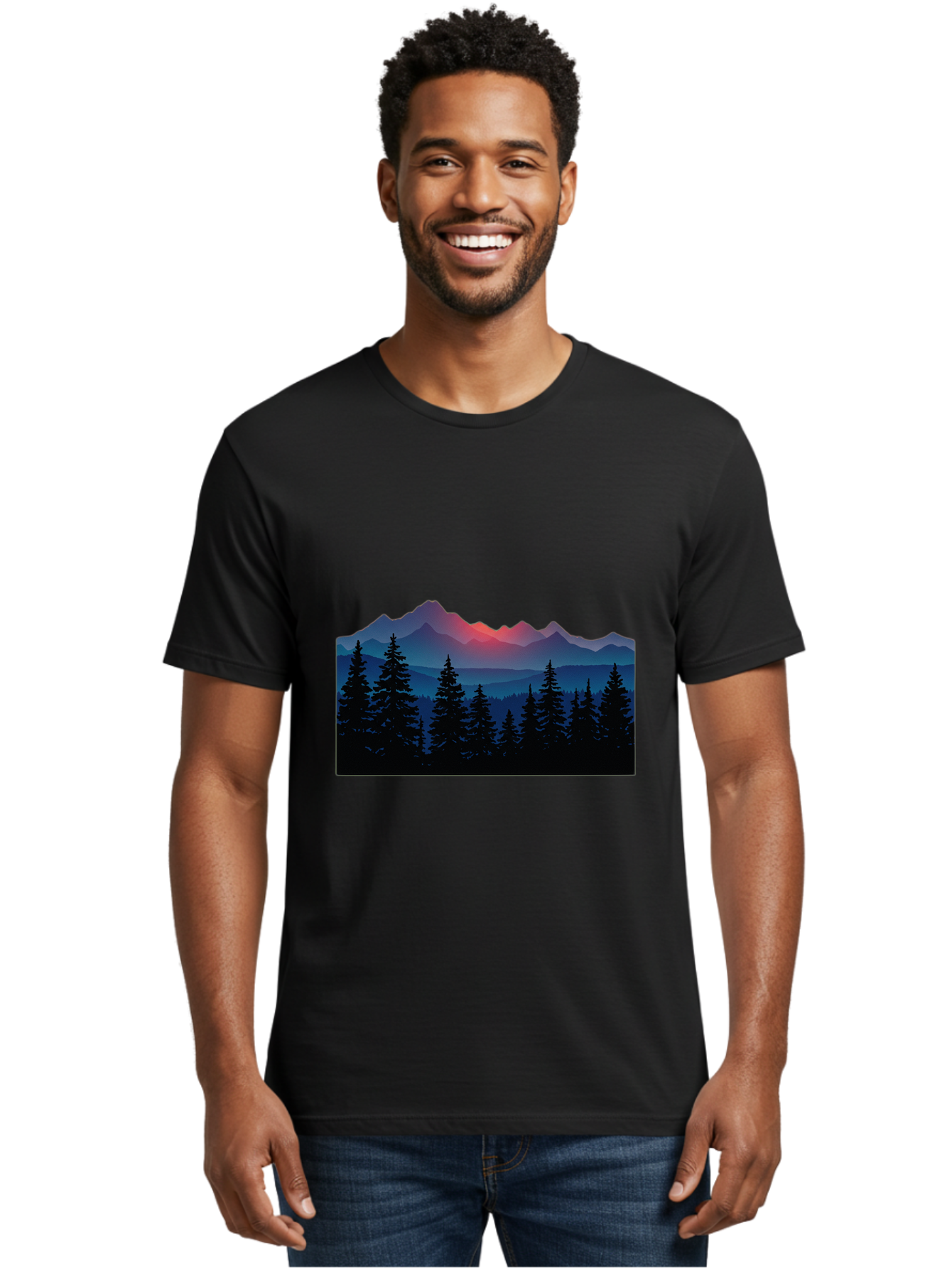 Mountain-Landscape Men'S Graphic Tee, 100% Cotton, Comfortable Casual Summer Wear, Machine Washable, Vintage Camera, Old Camera, Antique Camera, Black Camera, Classic Photography, Photography Equipment, Nostalgic Device, Film Camera, Bak910