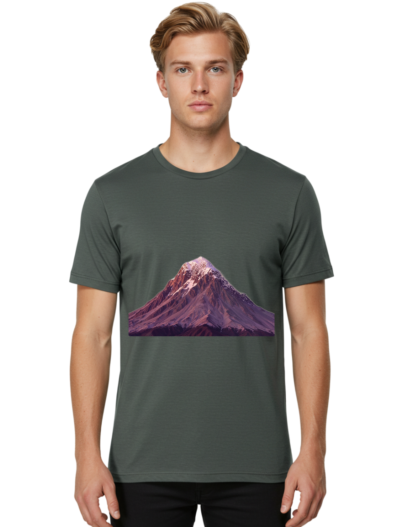 Mountain-Peak Men'S Graphic Tee, 100% Cotton, Comfortable Casual Summer Wear, Machine Washable, Vintage Camera, Old Camera, Antique Camera, Black Camera, Classic Photography, Photography Equipment, Nostalgic Device, Film Camera, Camera Art Bak911