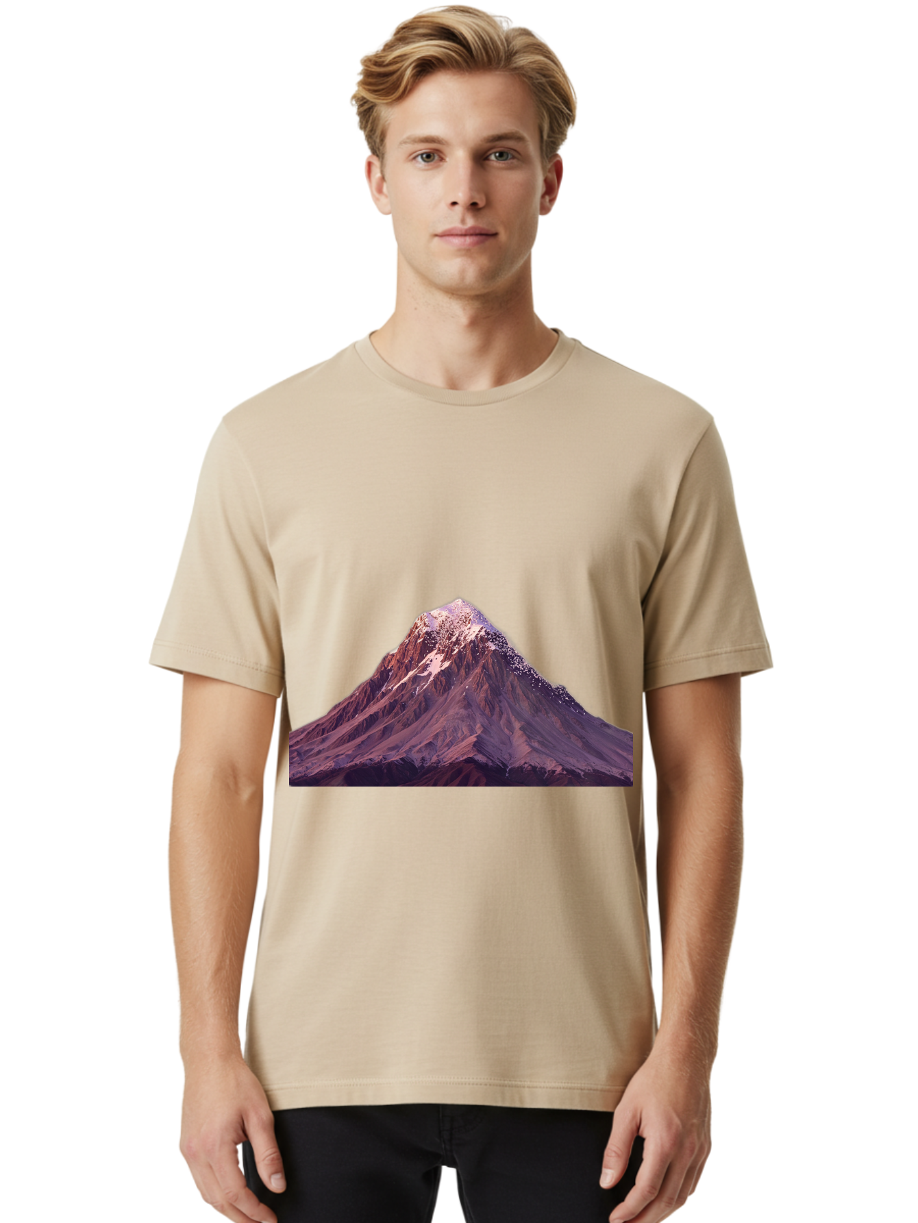 Mountain-Peak Men'S Graphic Tee, 100% Cotton, Comfortable Casual Summer Wear, Machine Washable, Vintage Camera, Old Camera, Antique Camera, Black Camera, Classic Photography, Photography Equipment, Nostalgic Device, Film Camera, Camera Art Bak911