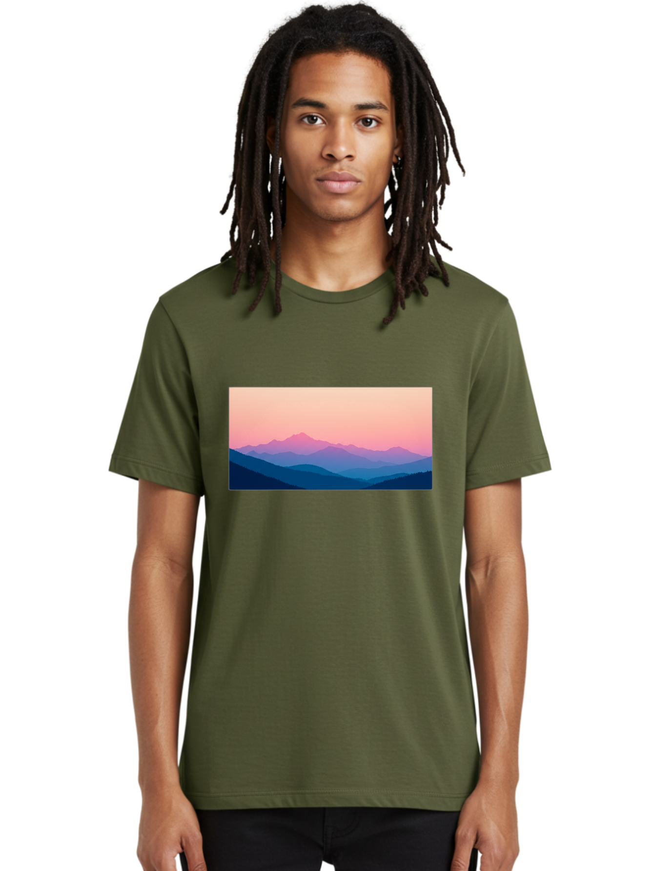 Mountain-Silhouettes Men'S Graphic Tee, 100% Cotton, Comfortable Casual Summer Wear, Machine Washable, Vintage Camera, Old Camera, Antique Camera, Black Camera, Classic Photography, Photography Equipment, Nostalgic Device, Film Camera, Bak913